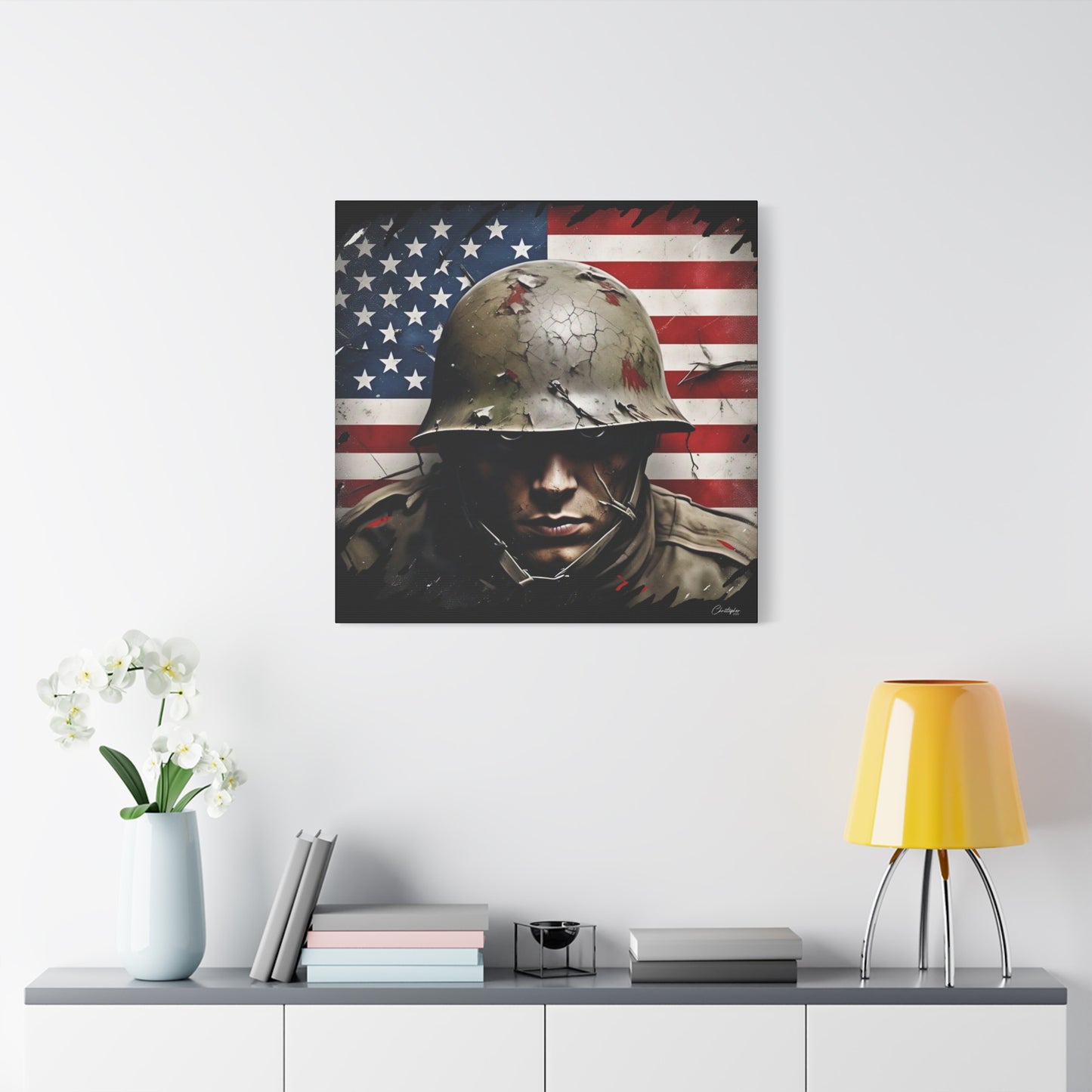 Military-Themed Canvas Art, Military Canvas Print, Wall Art for Veterans, Patriotic Home Decor, Gift for Army, Military Artwork, [...]
