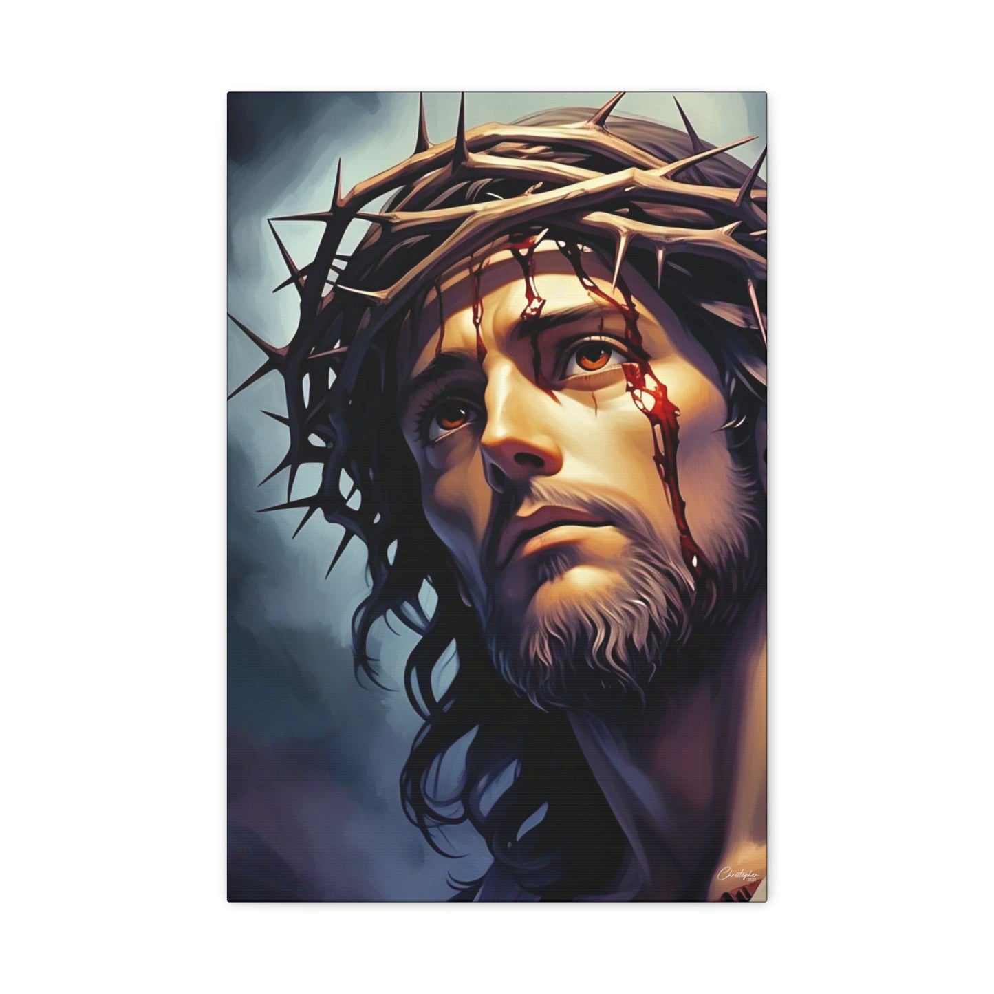 Religious Art Print Canvas, Inspirational Wall Decor, Christian Home Decor, Jesus Art, Gift for Faith-Based Celebrations