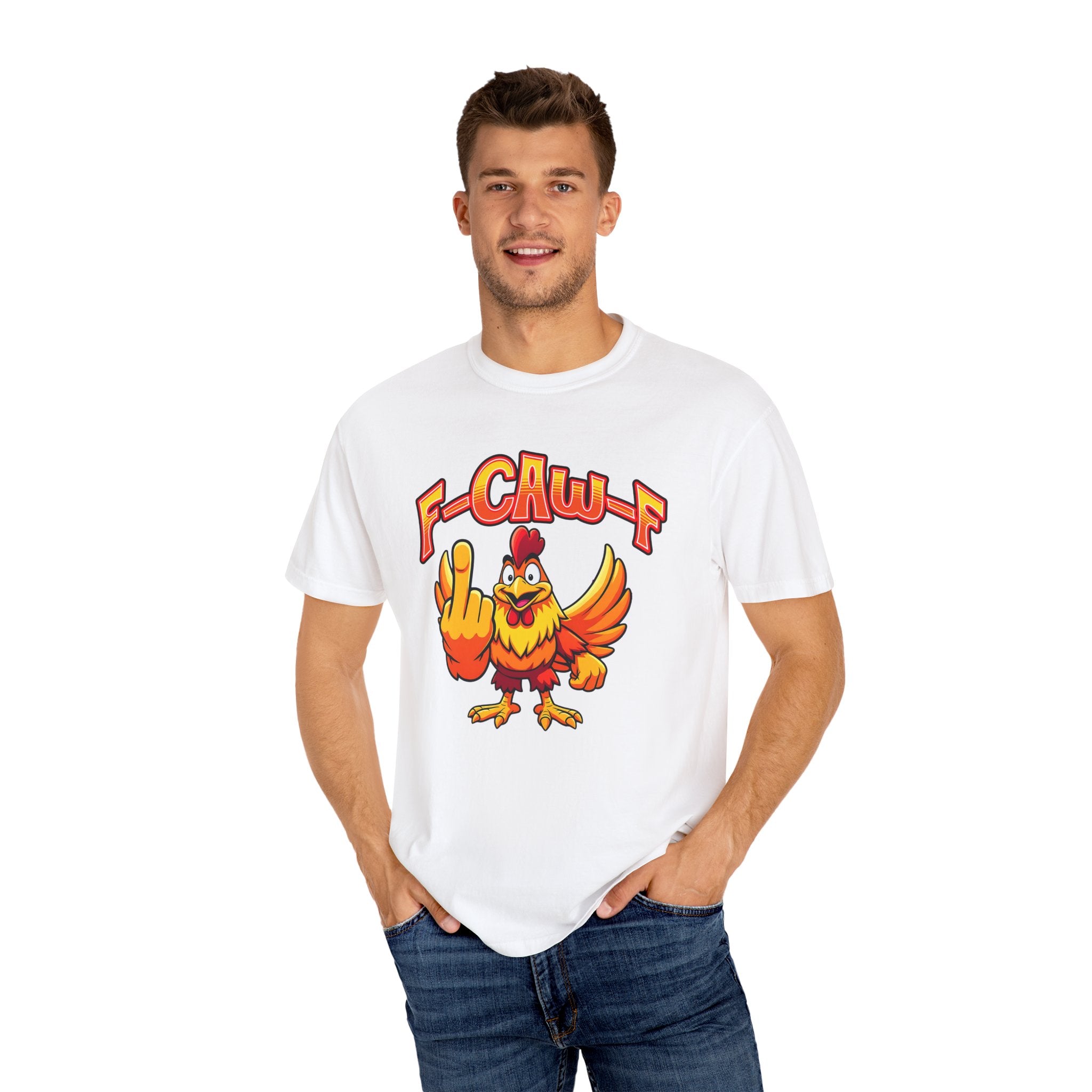 Funny Chicken T-Shirt, Unisex Tee, Gag Gift, Casual Wear, Birthday Present, Animal Lover Shirt, Quirky Humor Apparel