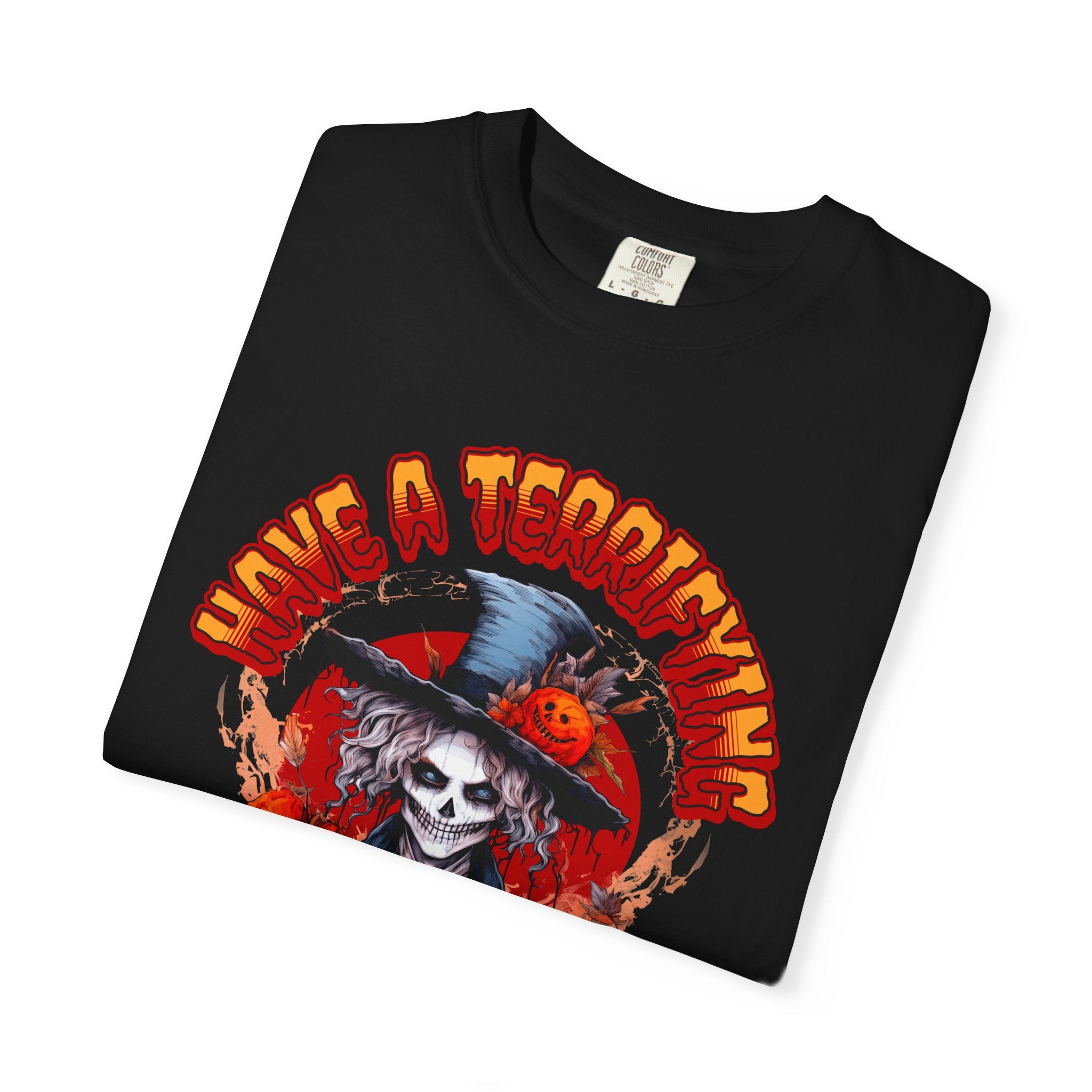 Halloween Skull Graphic Tee, Unisex Spooky T-Shirt, Terrifying Holiday Shirt, Fall Festive Wear, Casual Halloween Apparel