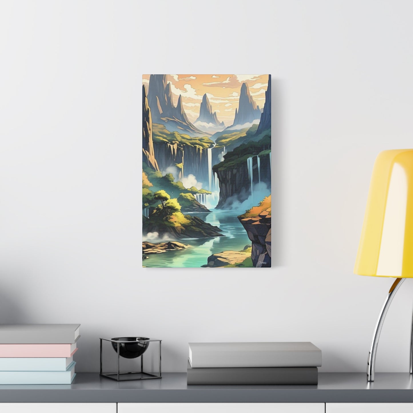 Serene Landscape Canvas Wall Art, Nature Home Decor, Tranquil Living Room Accent, Gift for Nature Lovers, Gallery Wall Piece