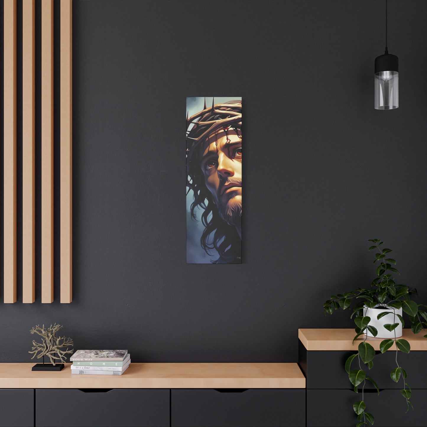 Religious Art Print Canvas, Inspirational Wall Decor, Christian Home Decor, Jesus Art, Gift for Faith-Based Celebrations