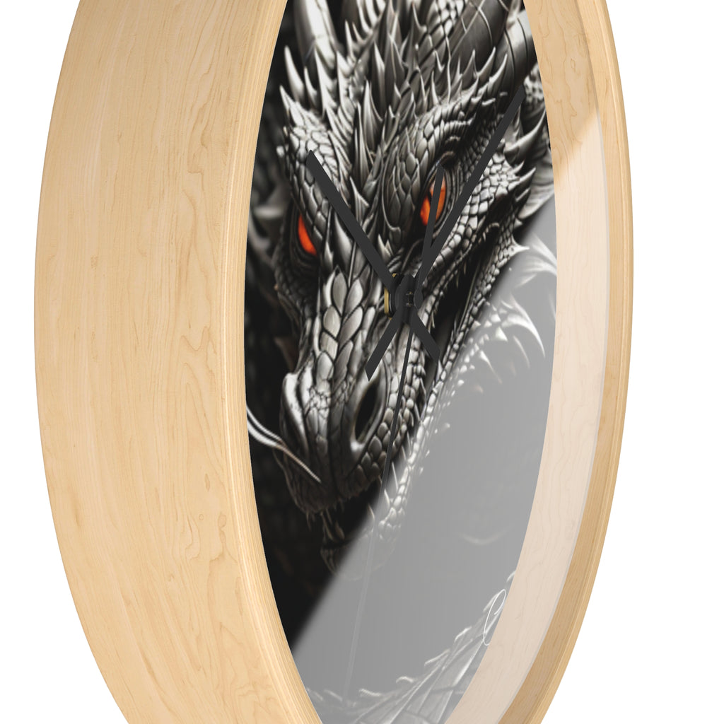 Majestic Dragon Wall Clock - Fantasy Home Decor, Unique Gift for Dragon Lovers, Gothic Clock, Medieval Wall Art, Fantasy Decor