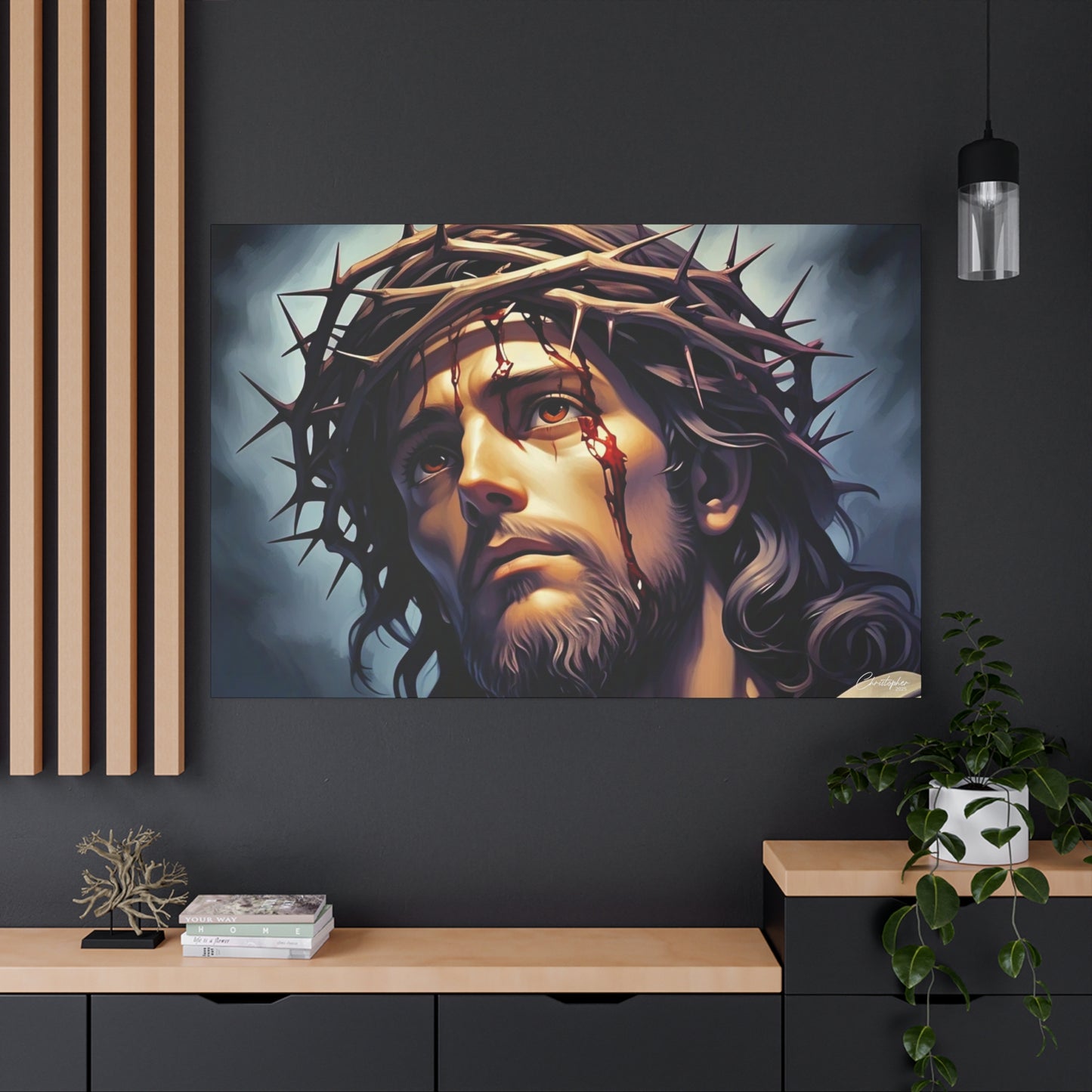 Religious Art Print Canvas, Inspirational Wall Decor, Christian Home Decor, Jesus Art, Gift for Faith-Based Celebrations