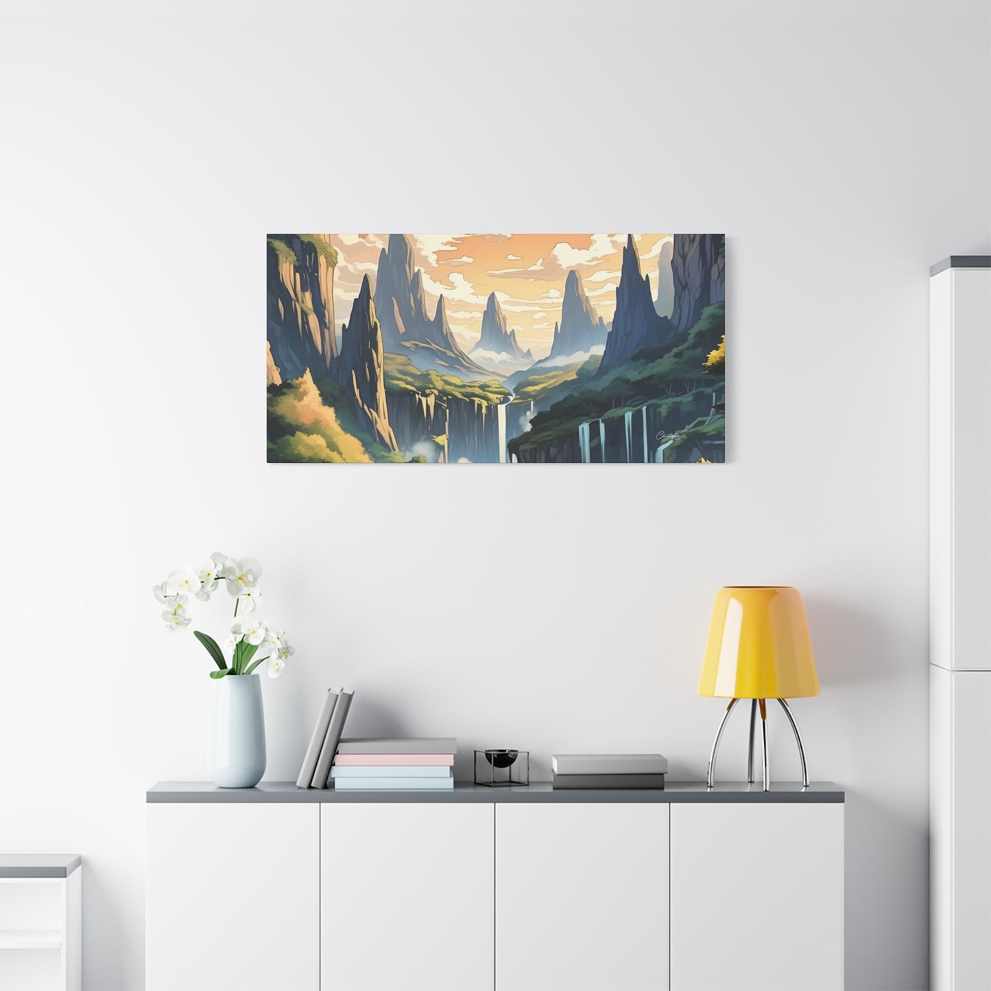 Serene Landscape Canvas Wall Art, Nature Home Decor, Tranquil Living Room Accent, Gift for Nature Lovers, Gallery Wall Piece