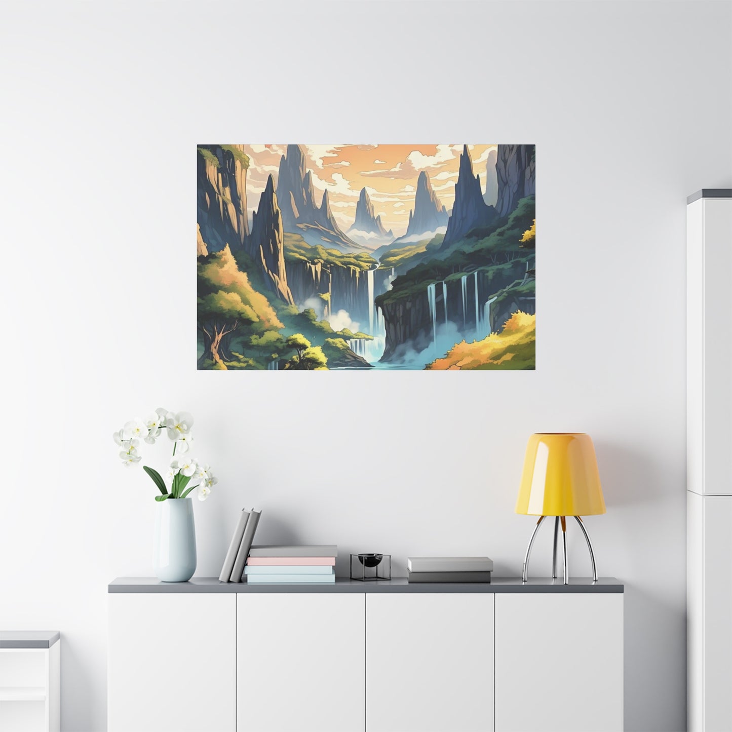 Serene Landscape Canvas Wall Art, Nature Home Decor, Tranquil Living Room Accent, Gift for Nature Lovers, Gallery Wall Piece