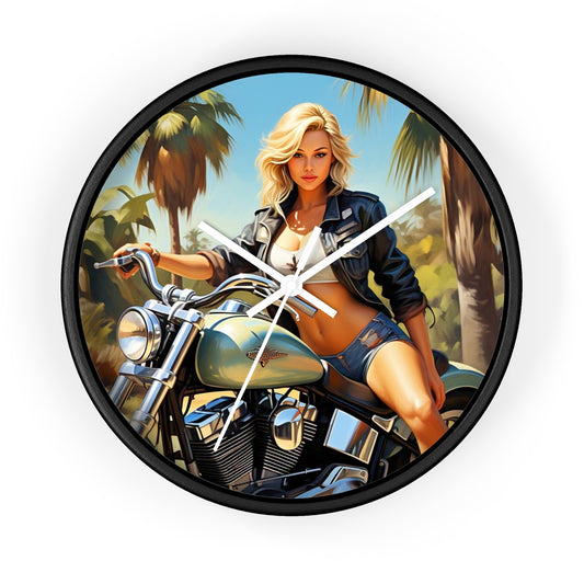 Vintage Motorcycle Wall Clock - Retro Biker Decor, Unique Gift for Motorcycle Lovers, Mech Room Decor, Stylish Home Accessory, Perfect [...]