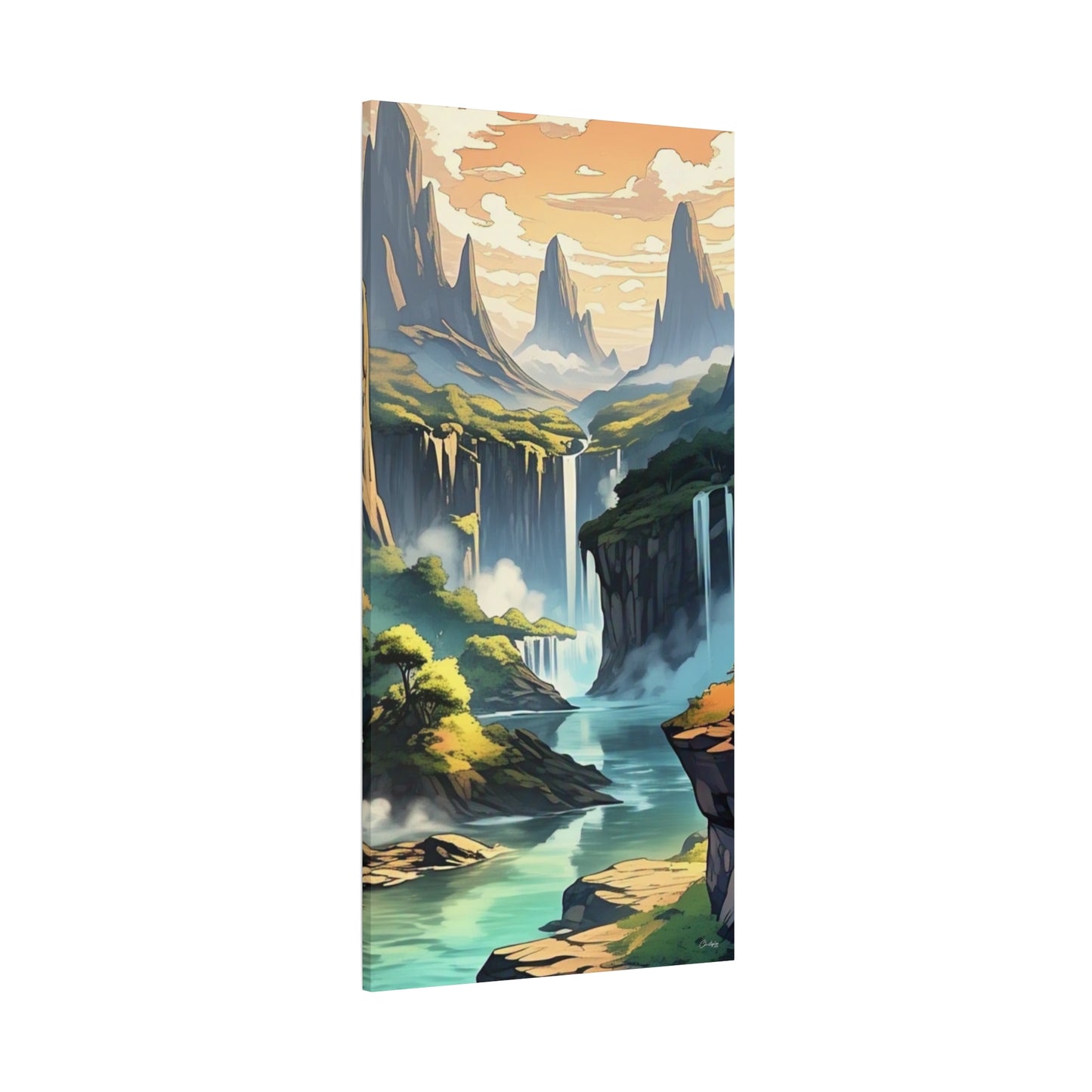 Serene Landscape Canvas Wall Art, Nature Home Decor, Tranquil Living Room Accent, Gift for Nature Lovers, Gallery Wall Piece