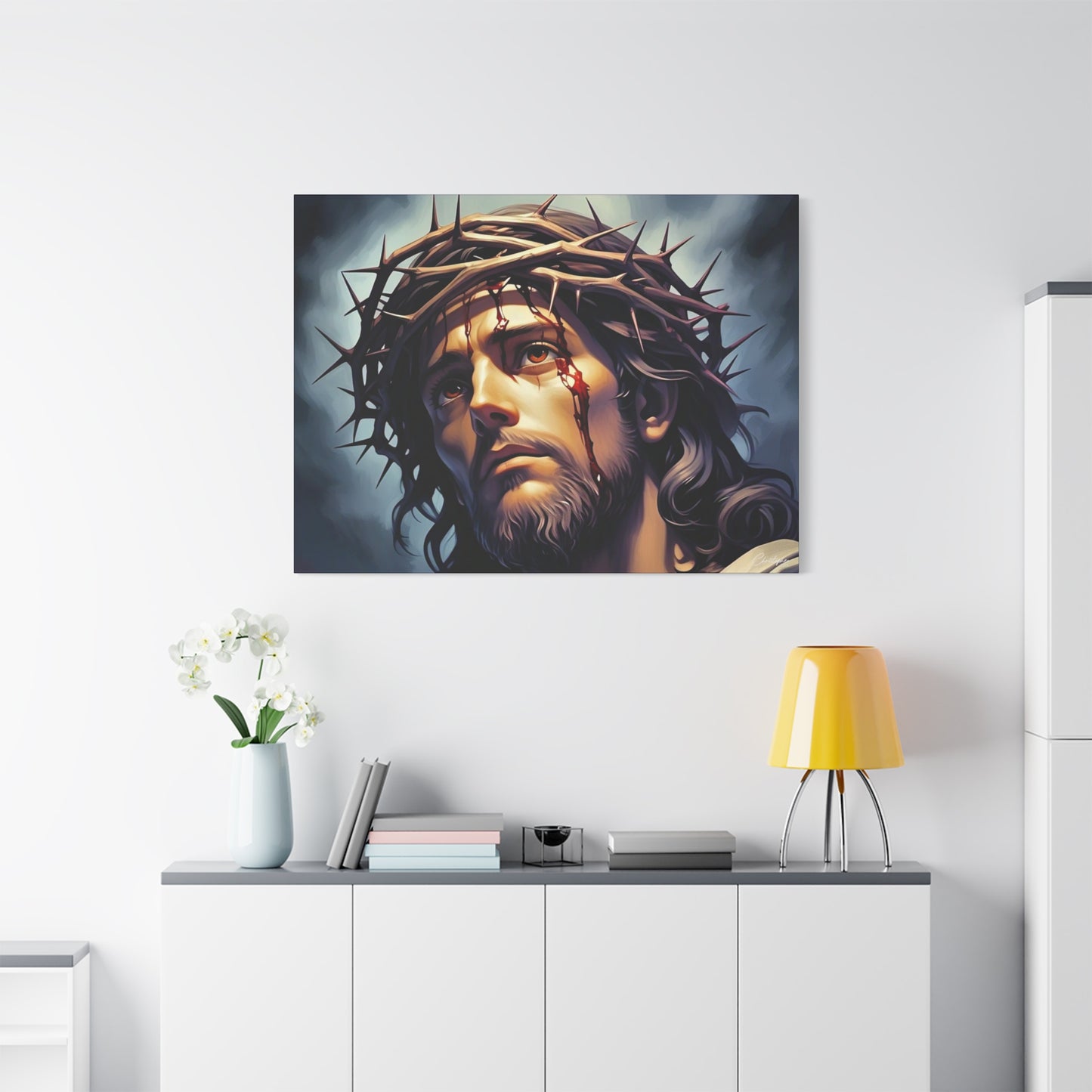 Religious Art Print Canvas, Inspirational Wall Decor, Christian Home Decor, Jesus Art, Gift for Faith-Based Celebrations
