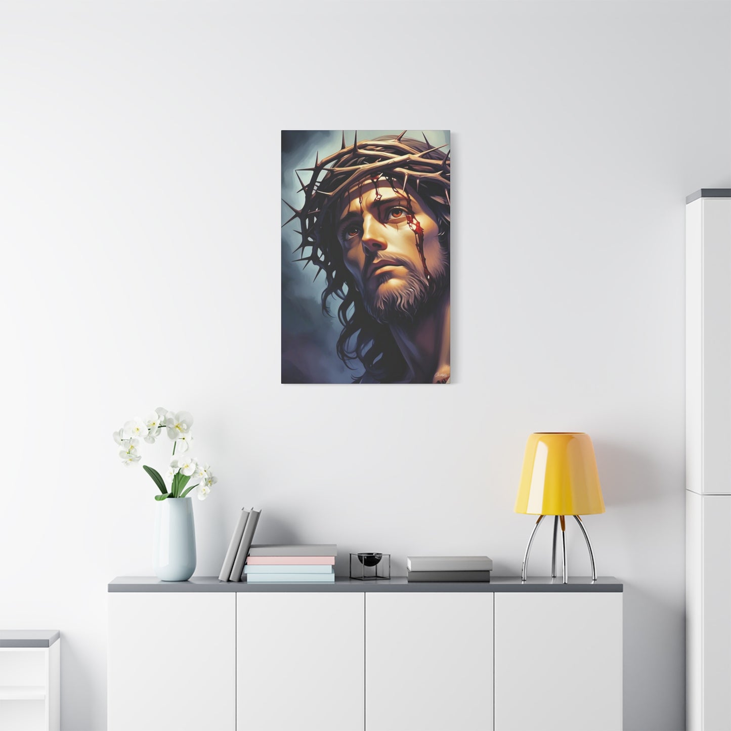 Religious Art Print Canvas, Inspirational Wall Decor, Christian Home Decor, Jesus Art, Gift for Faith-Based Celebrations