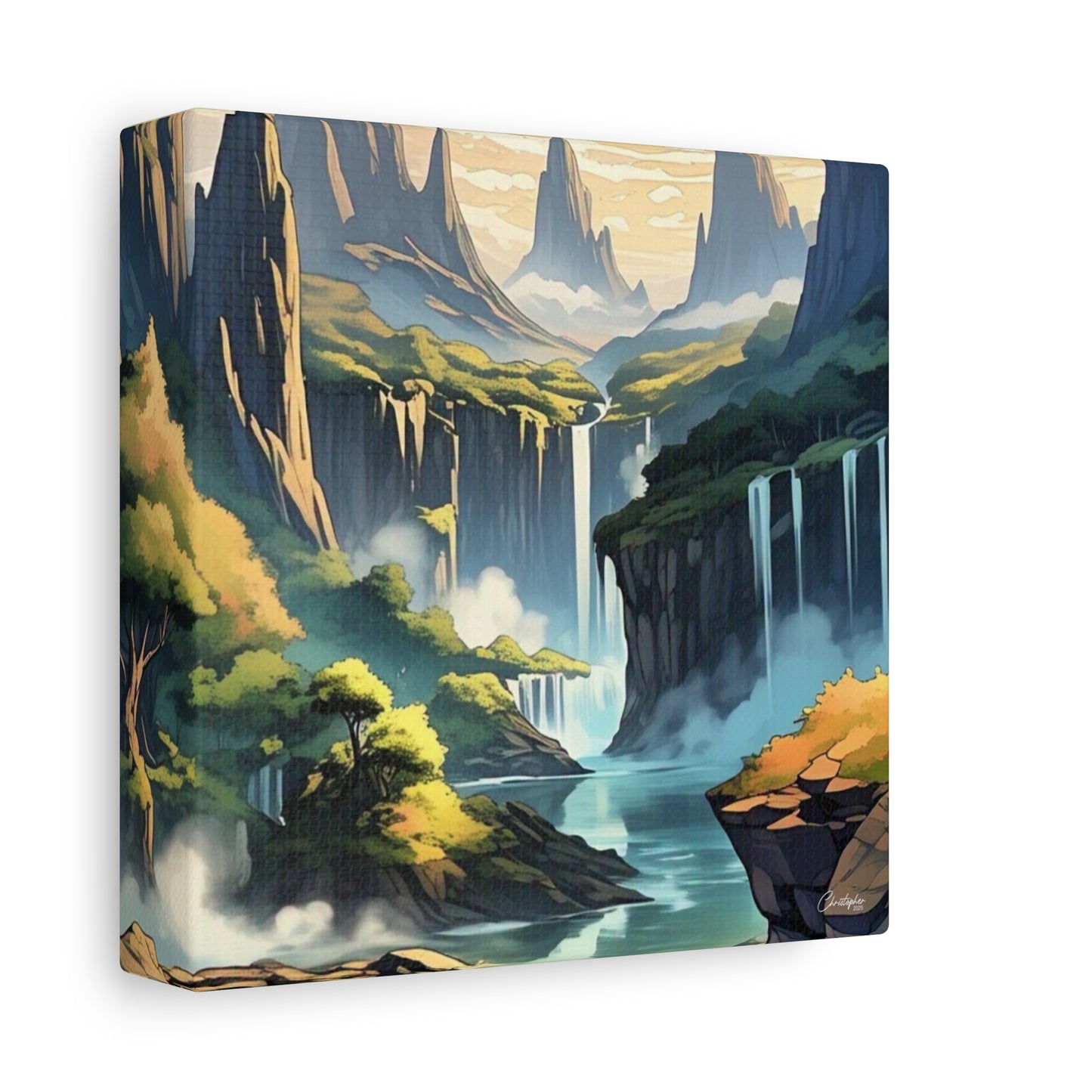 Serene Landscape Canvas Wall Art, Nature Home Decor, Tranquil Living Room Accent, Gift for Nature Lovers, Gallery Wall Piece