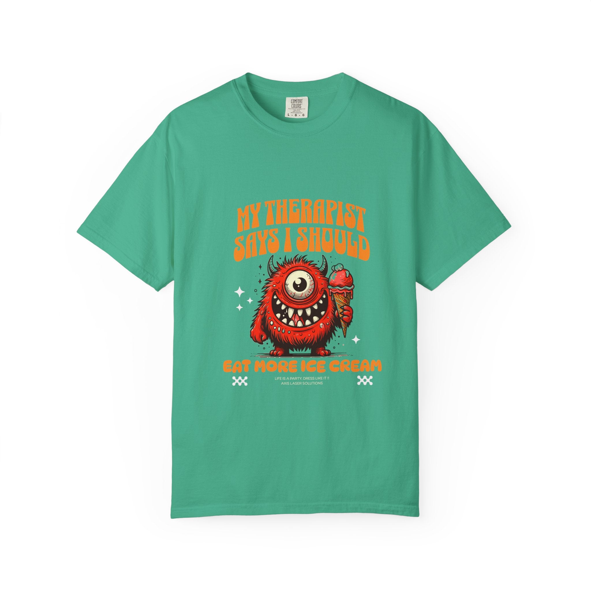 Funny Therapist T-Shirt, Unisex Humor Tee, Gift for Ice Cream Lovers, Casual Wear, Summer Fashion, Fun Gift Idea