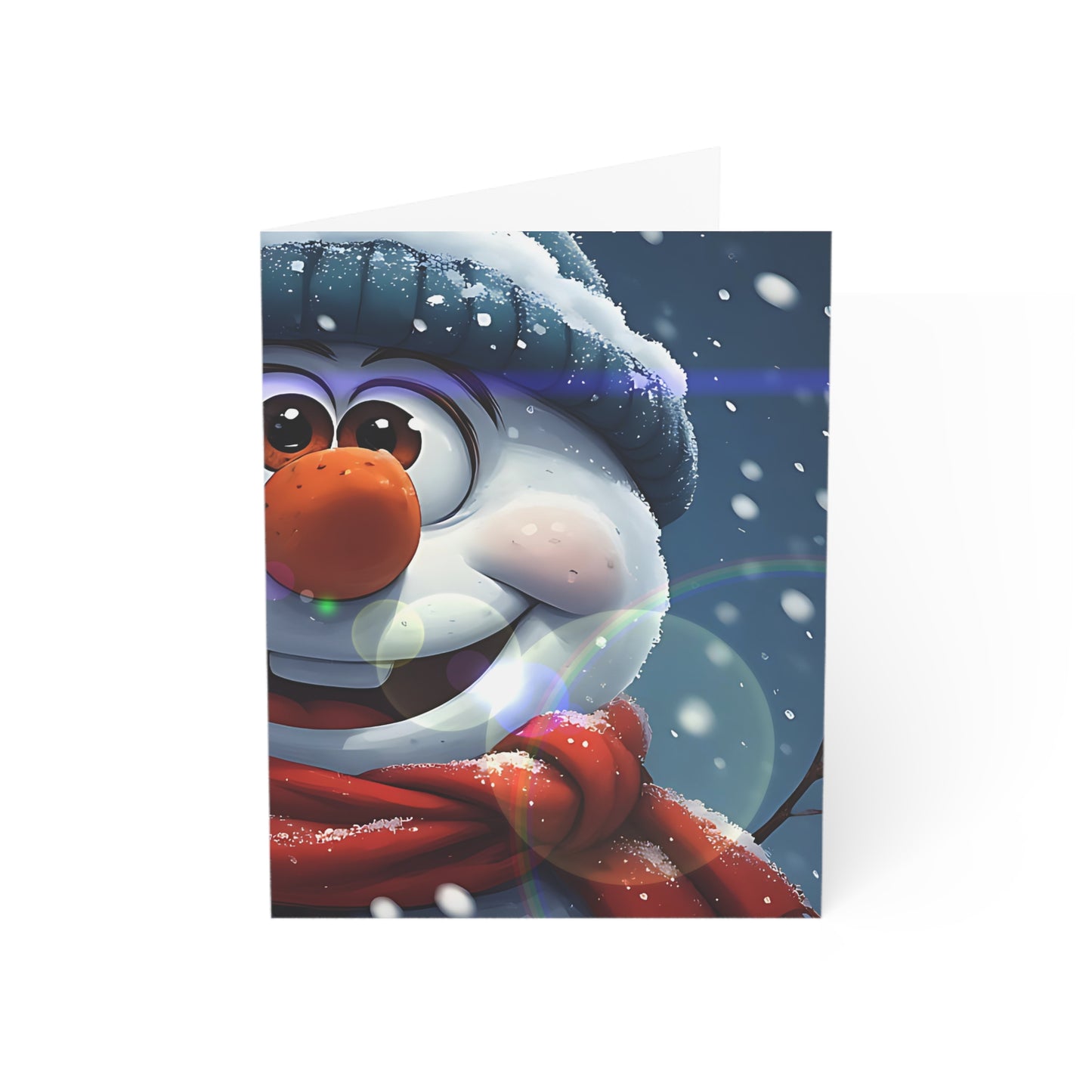 Snowman (Christmas Selfies) Greeting Cards - Festive Holiday Cards for Christmas and Winter Celebrations