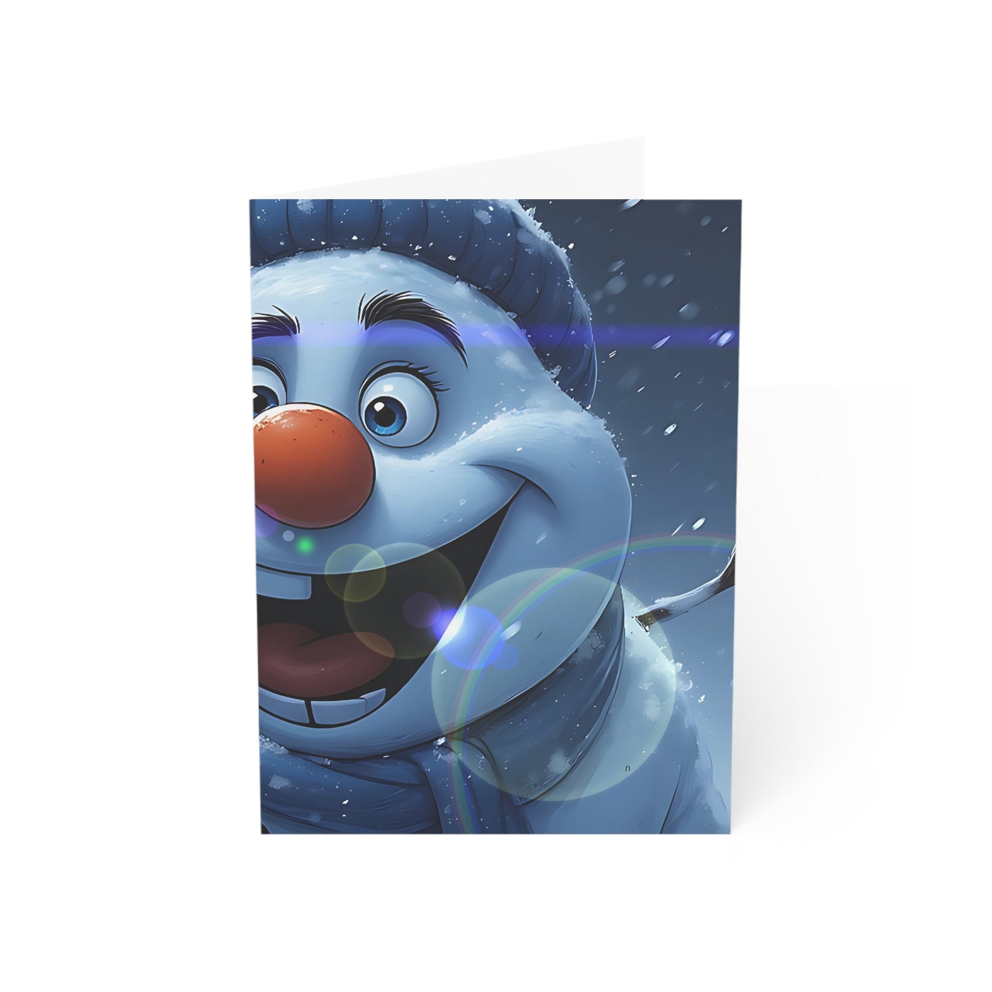 Festive Winter (Christmas Selfies) Greeting Cards - Snowman Designs (1, 10, 30, 50pcs)