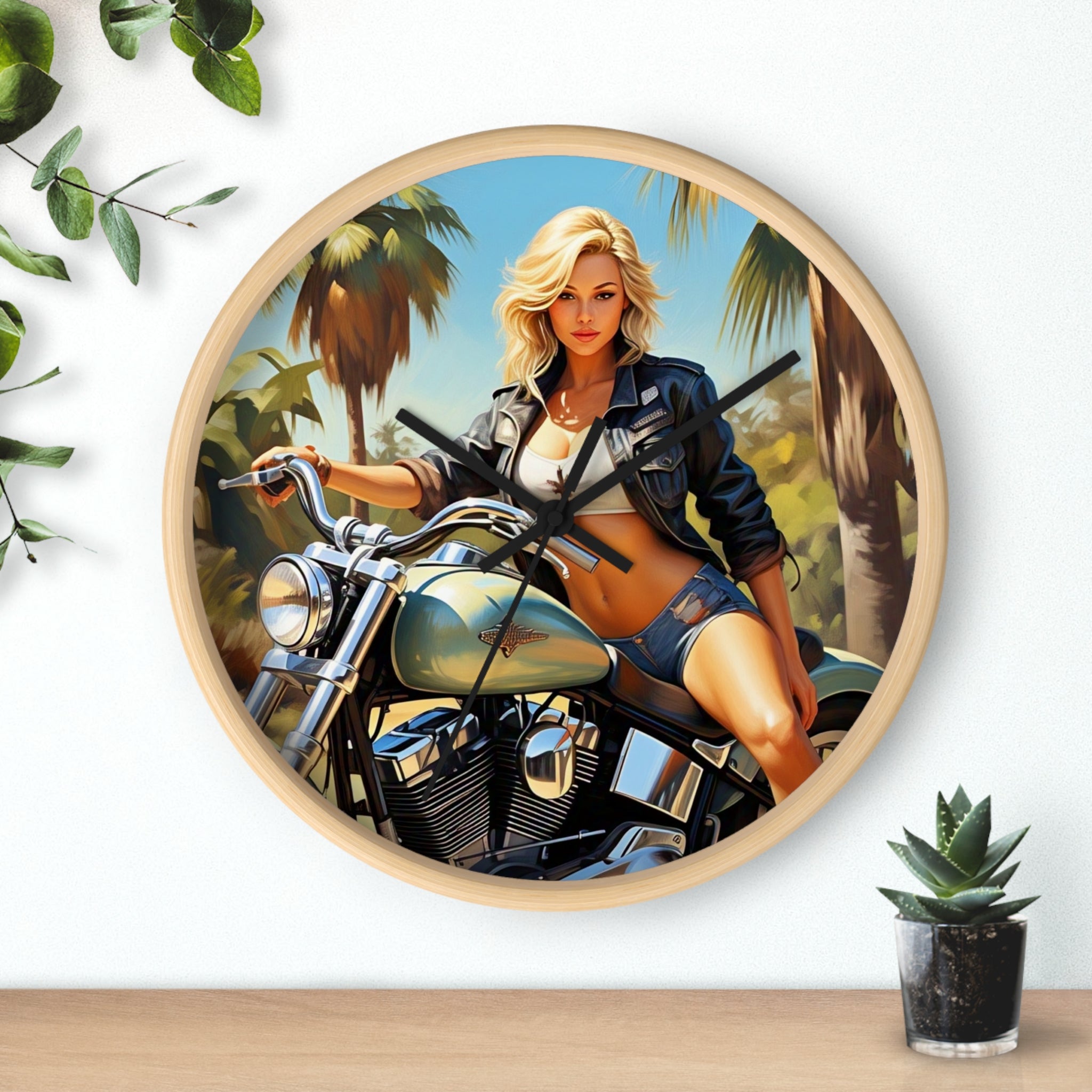 Vintage Motorcycle Wall Clock - Retro Biker Decor, Unique Gift for Motorcycle Lovers, Mech Room Decor, Stylish Home Accessory, Perfect [...]