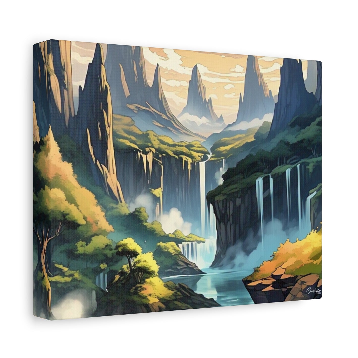 Serene Landscape Canvas Wall Art, Nature Home Decor, Tranquil Living Room Accent, Gift for Nature Lovers, Gallery Wall Piece