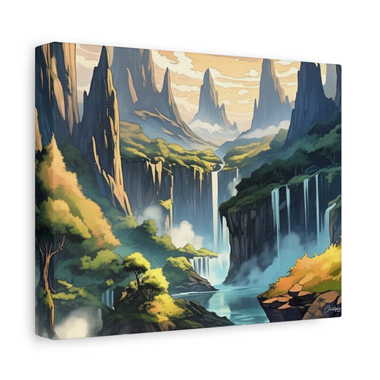 Serene Landscape Canvas Wall Art, Nature Home Decor, Tranquil Living Room Accent, Gift for Nature Lovers, Gallery Wall Piece