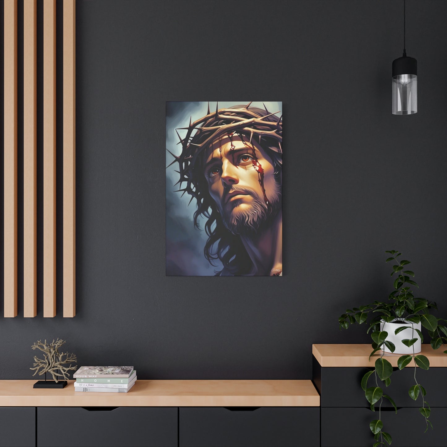 Religious Art Print Canvas, Inspirational Wall Decor, Christian Home Decor, Jesus Art, Gift for Faith-Based Celebrations
