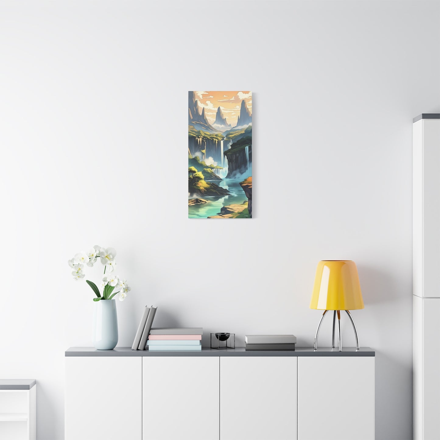 Serene Landscape Canvas Wall Art, Nature Home Decor, Tranquil Living Room Accent, Gift for Nature Lovers, Gallery Wall Piece