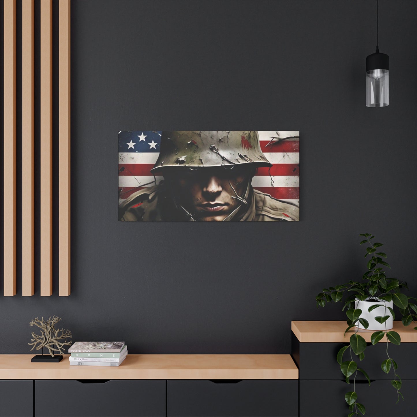 Military-Themed Canvas Art, Military Canvas Print, Wall Art for Veterans, Patriotic Home Decor, Gift for Army, Military Artwork, [...]