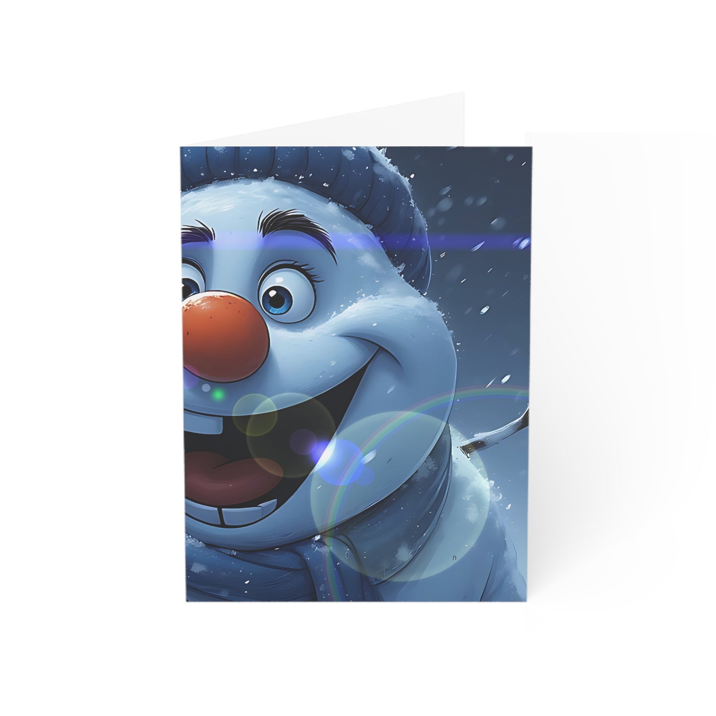 Festive Winter (Christmas Selfies) Greeting Cards - Snowman Designs (1, 10, 30, 50pcs)