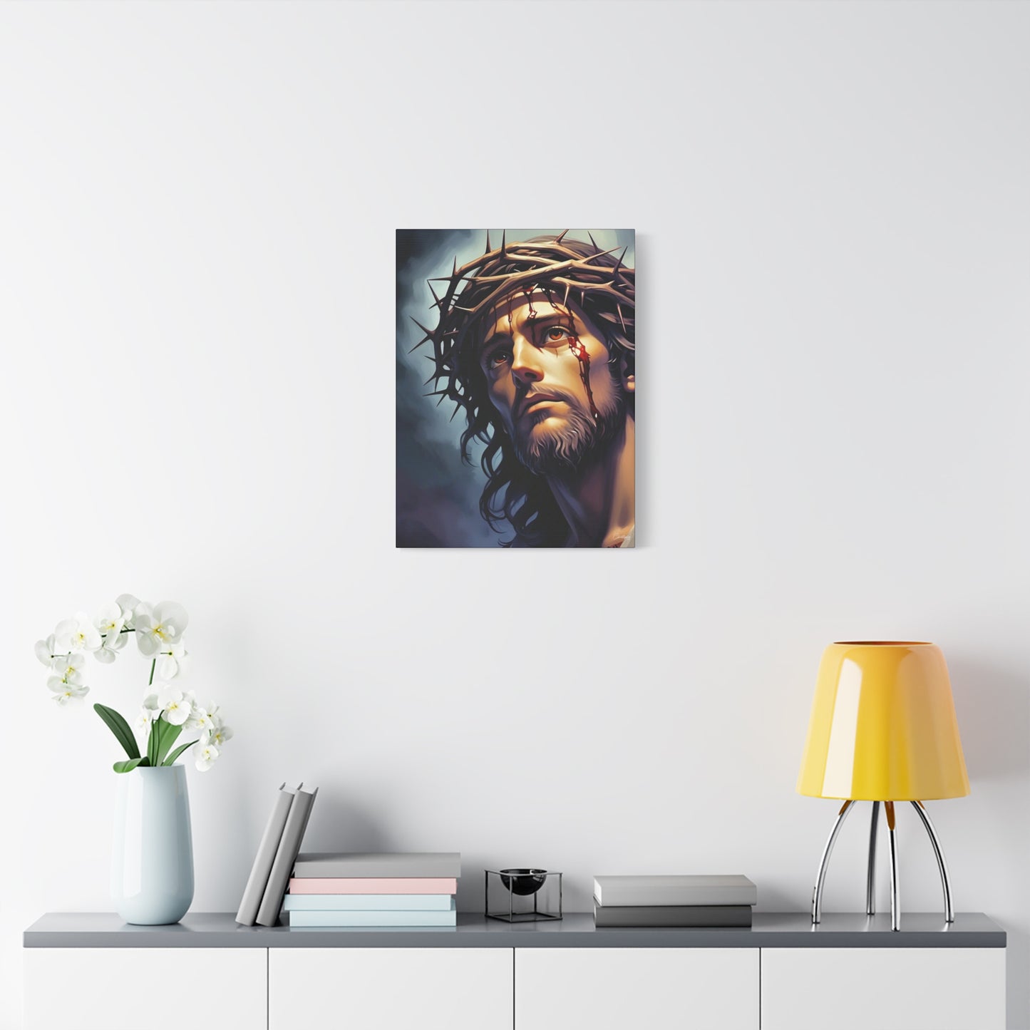 Religious Art Print Canvas, Inspirational Wall Decor, Christian Home Decor, Jesus Art, Gift for Faith-Based Celebrations