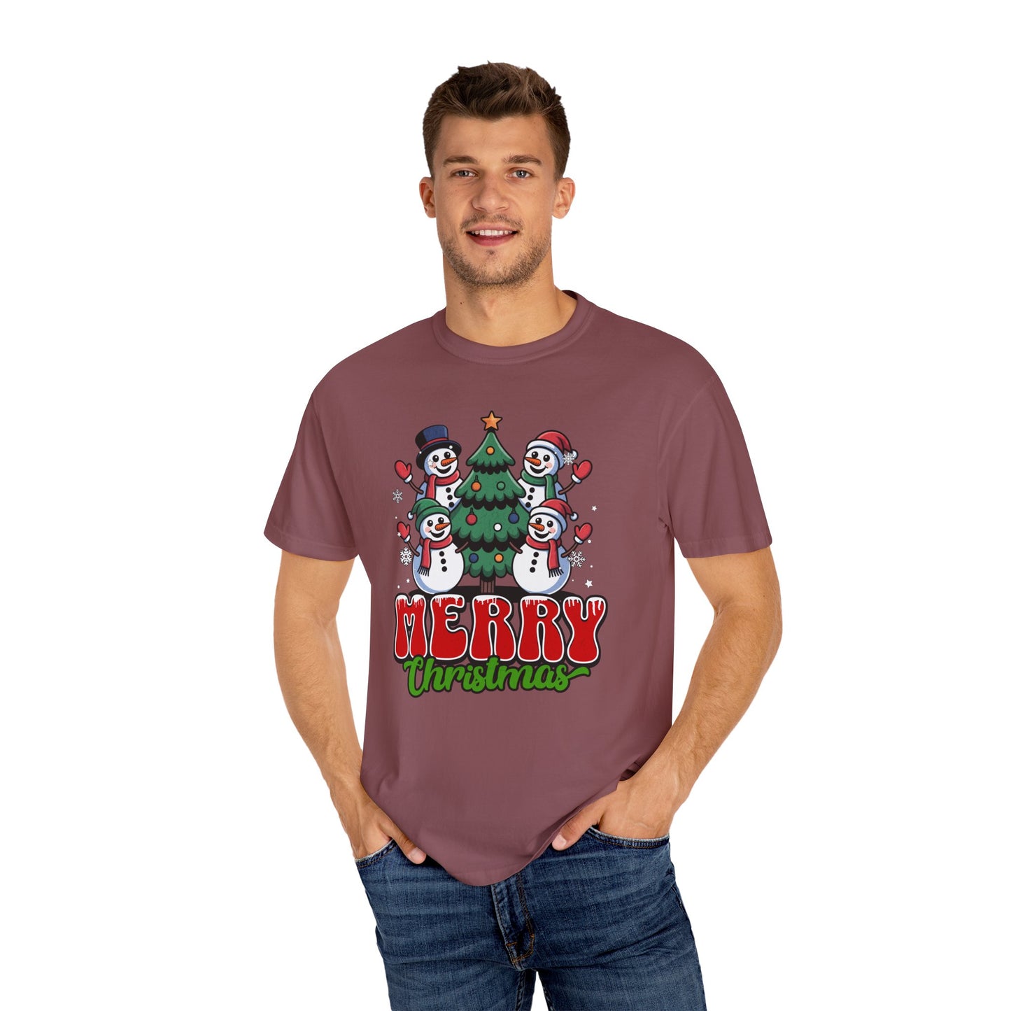 Merry Christmas Snowman T-shirt