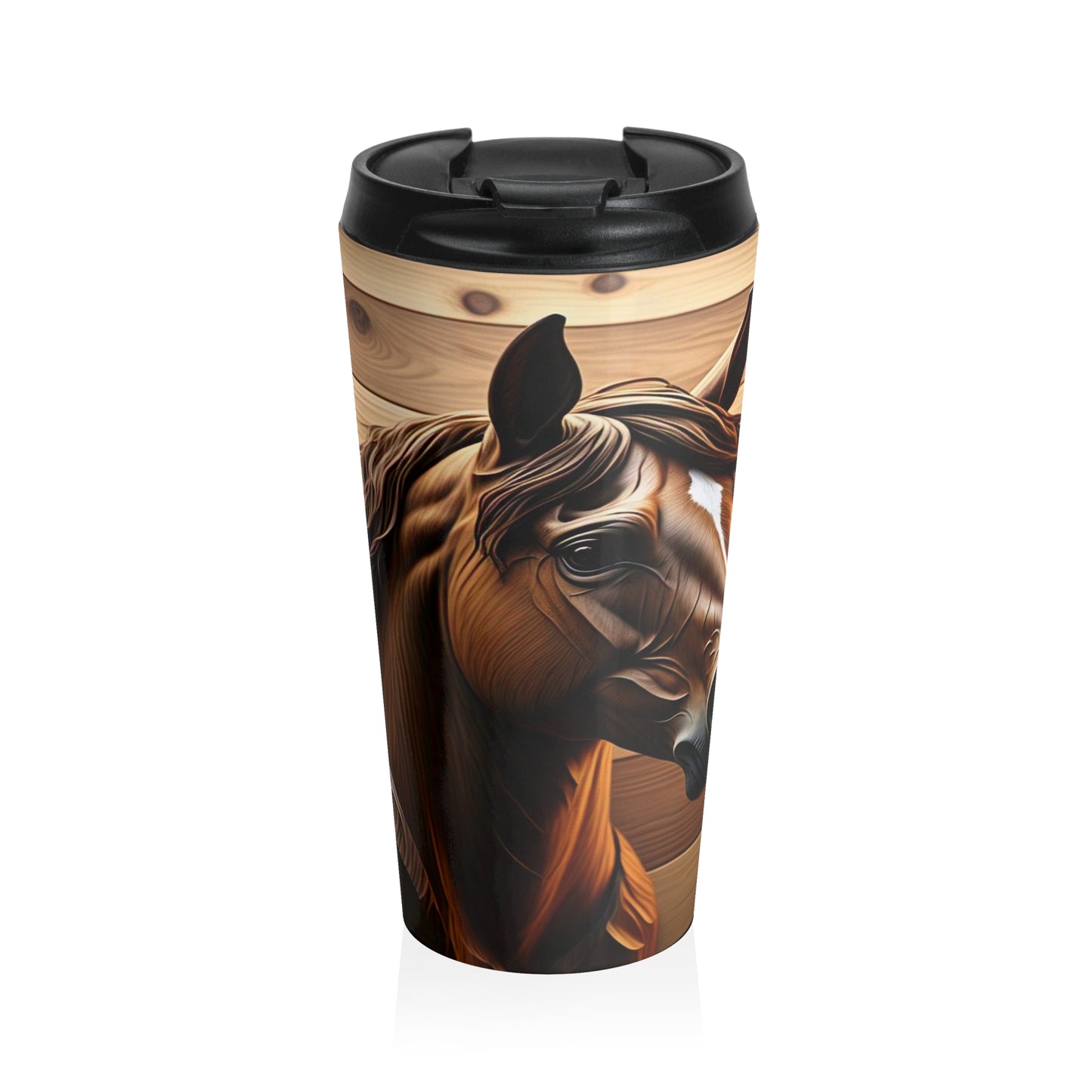 Rustic Horse Travel Mug | Equestrian Gift | Coffee Lover's Companion | Outdoor Adventure Cup | Farmhouse Decor