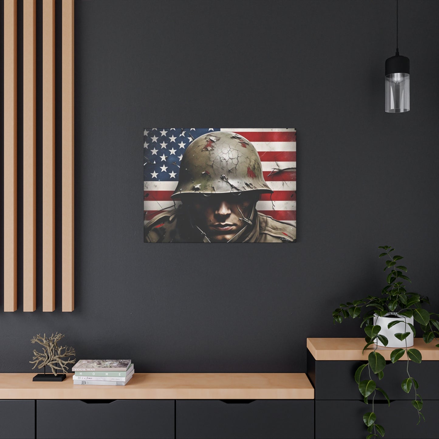 Military-Themed Canvas Art, Military Canvas Print, Wall Art for Veterans, Patriotic Home Decor, Gift for Army, Military Artwork, [...]