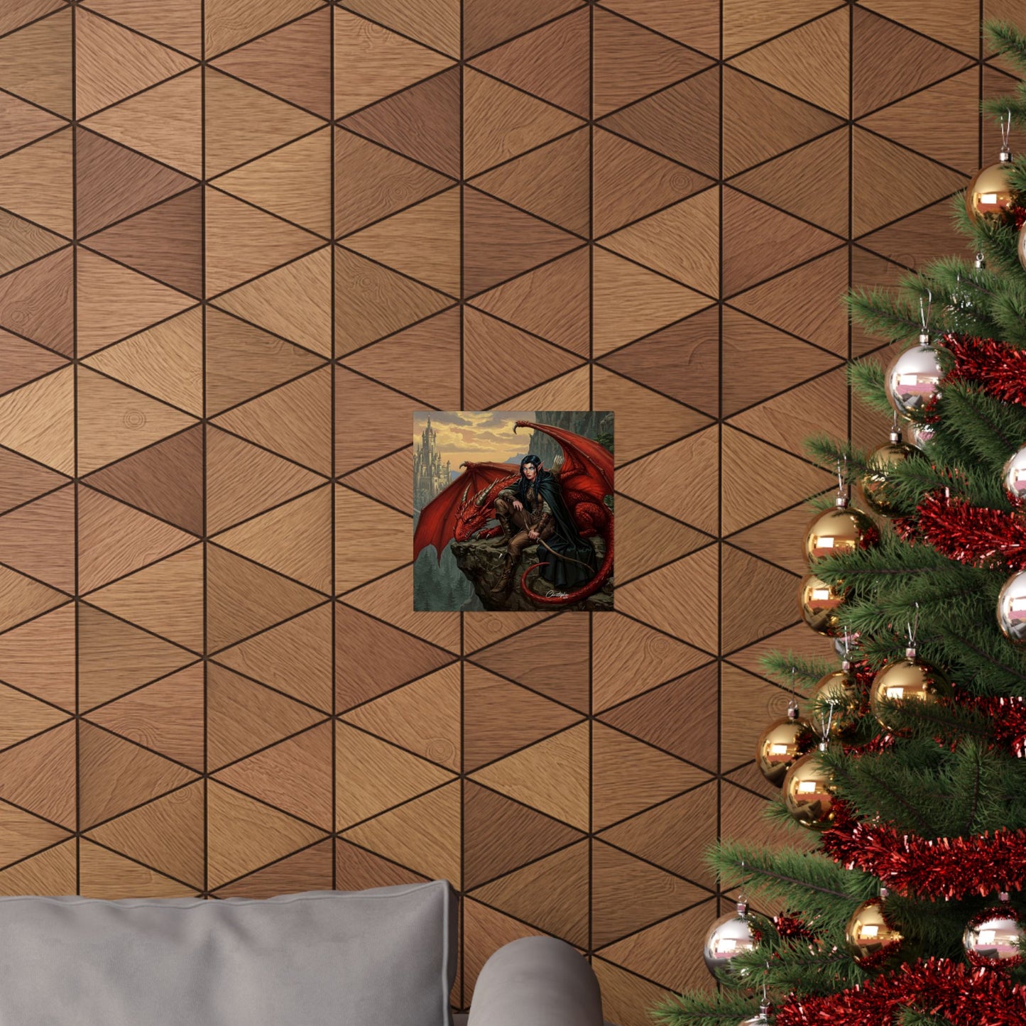 Fantasy Art Print, Wall Decor, Dragon Poster, Matte Finished Art, Gift for Fantasy Lovers, Home Decor, Fantasy Wall Art