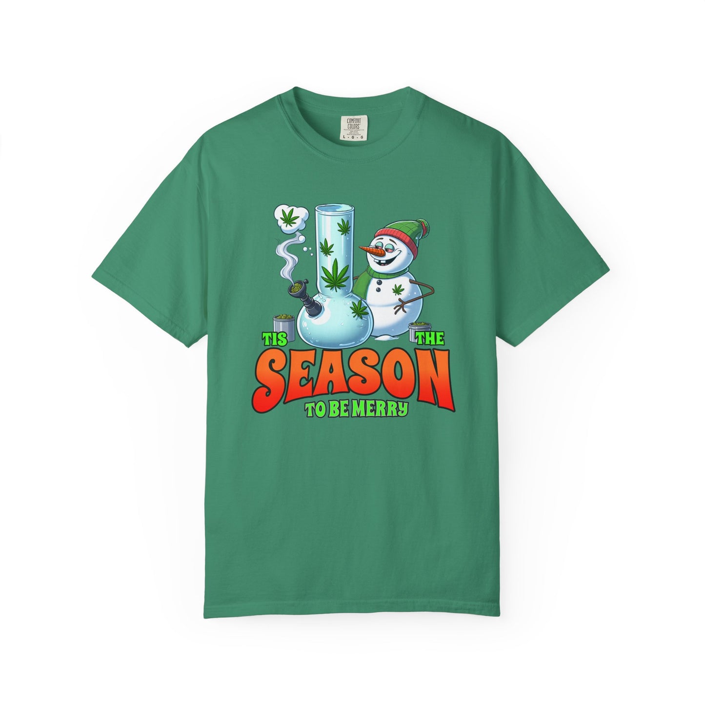Holiday Cannabis Fun T-Shirt | Merry Season Tee, Unisex Gift, Party Apparel, 420 Friendly, Winter Social Wear