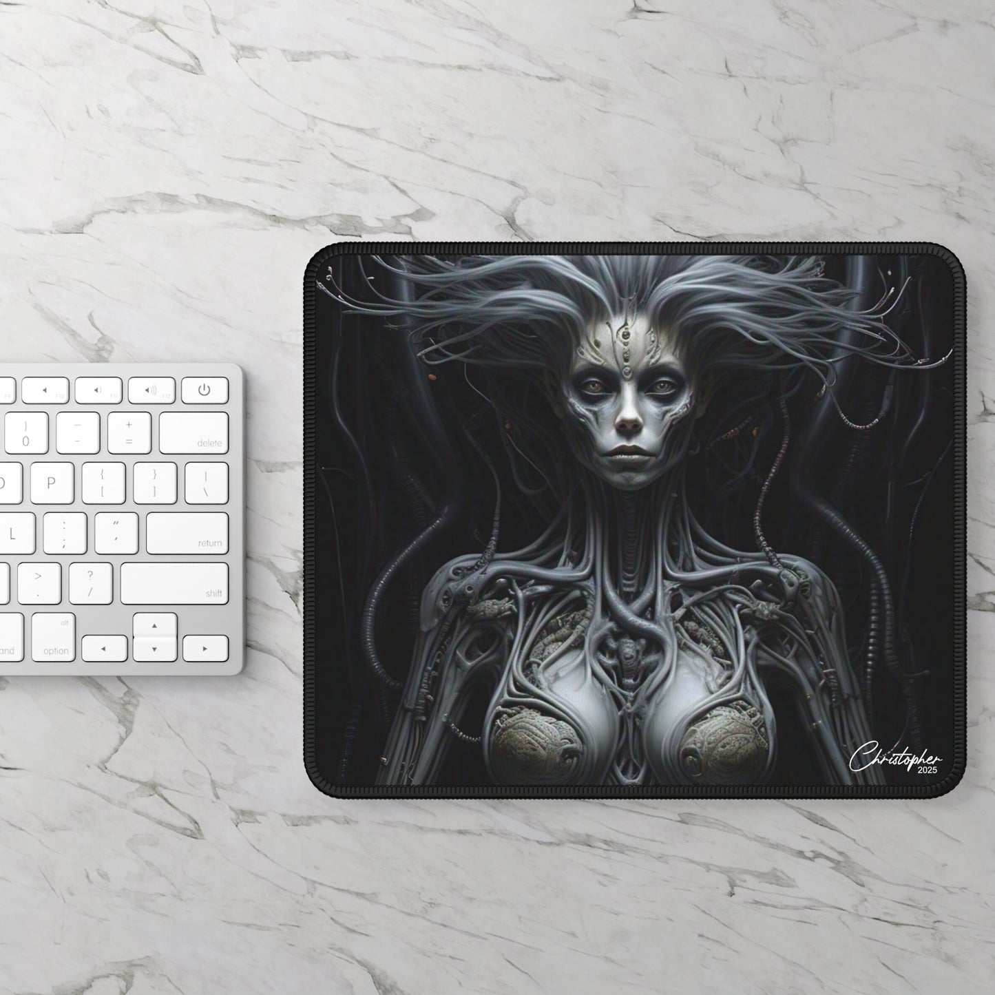 Futuristic Gaming Mouse Pad, Cyberpunk Desk Accessory, Gamer Gift, Sci-Fi Home Decor, Video Game Accessories, Unique Gaming Setup