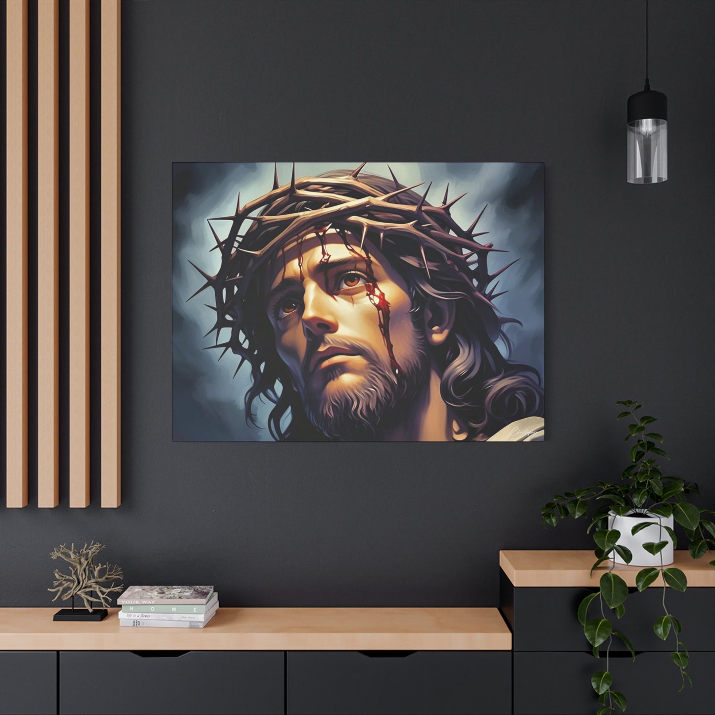 Religious Art Print Canvas, Inspirational Wall Decor, Christian Home Decor, Jesus Art, Gift for Faith-Based Celebrations