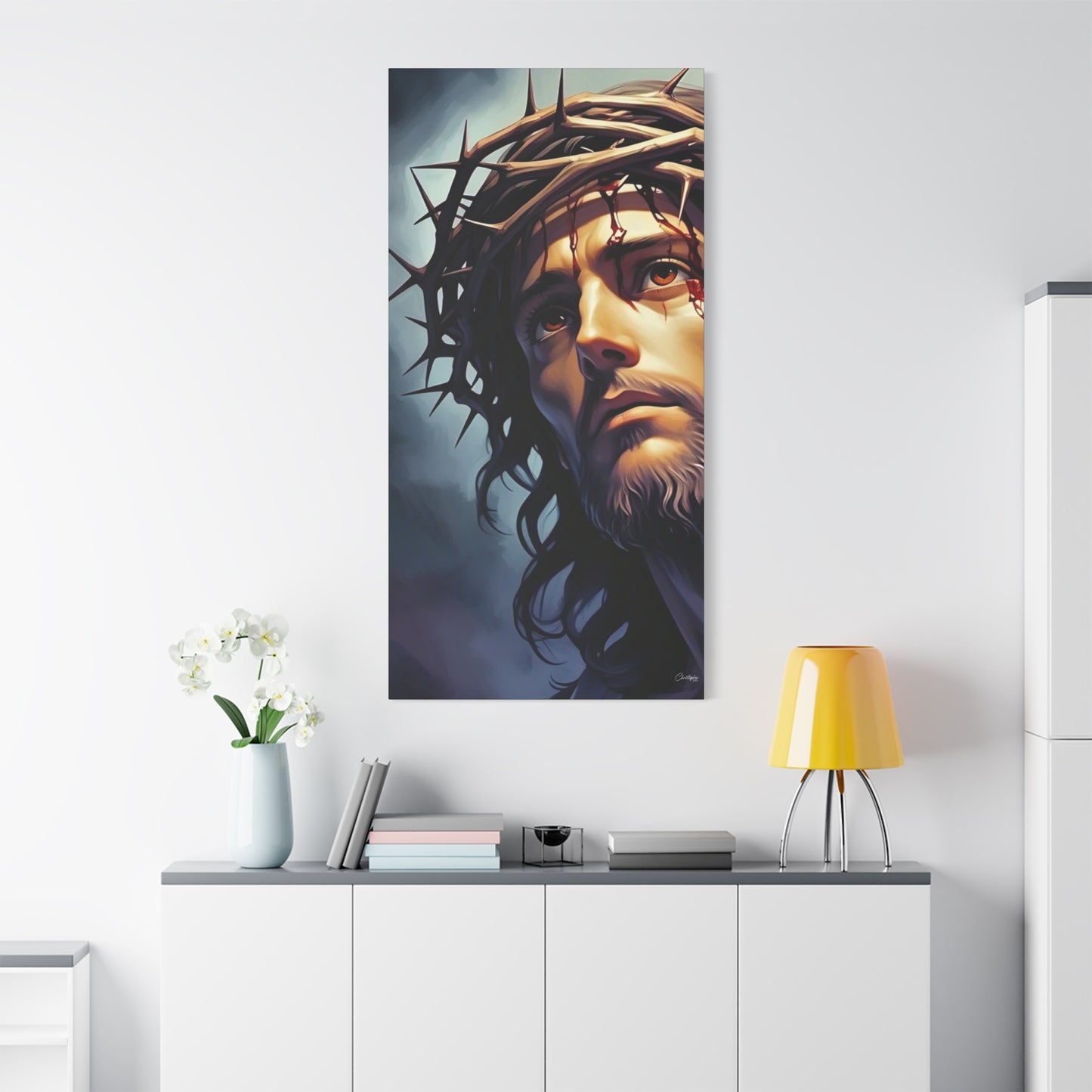 Religious Art Print Canvas, Inspirational Wall Decor, Christian Home Decor, Jesus Art, Gift for Faith-Based Celebrations