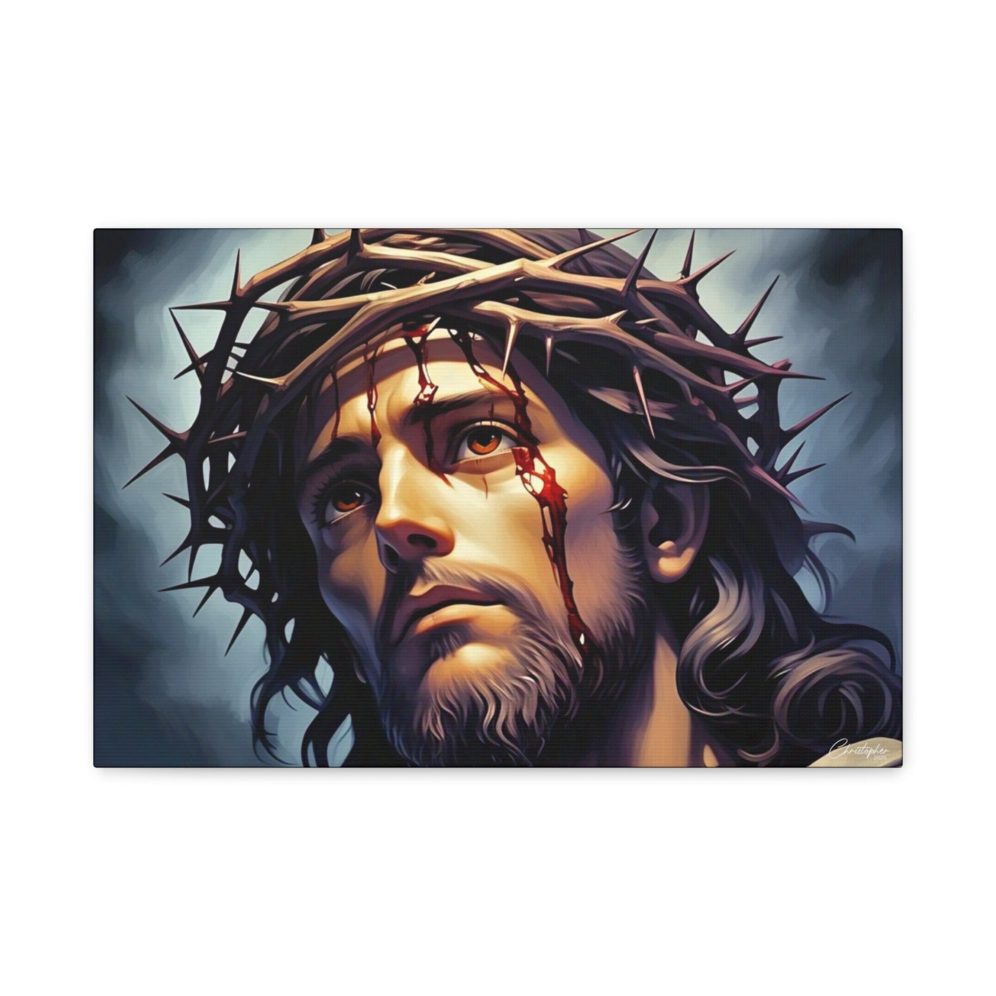 Religious Art Print Canvas, Inspirational Wall Decor, Christian Home Decor, Jesus Art, Gift for Faith-Based Celebrations