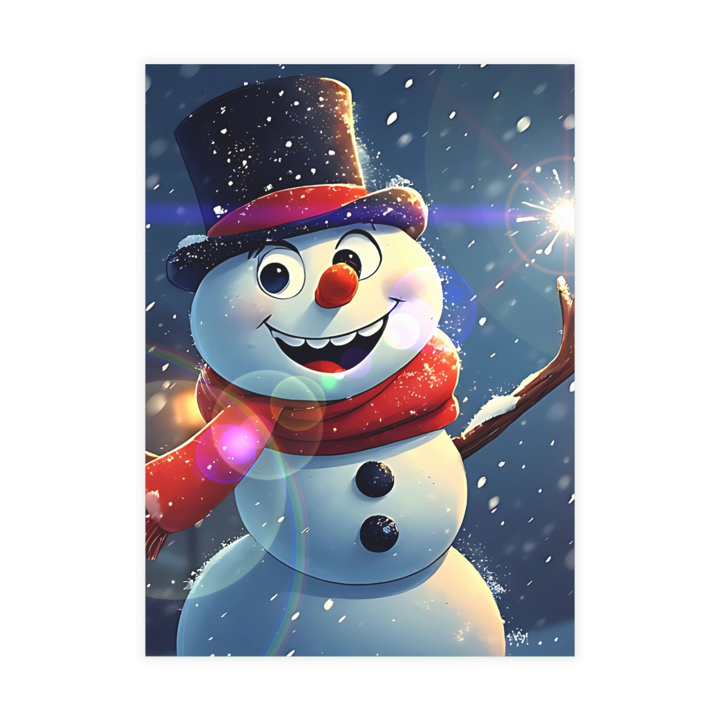 Snowman (Christmas Selfies) Postcard Bundles (envelopes included)