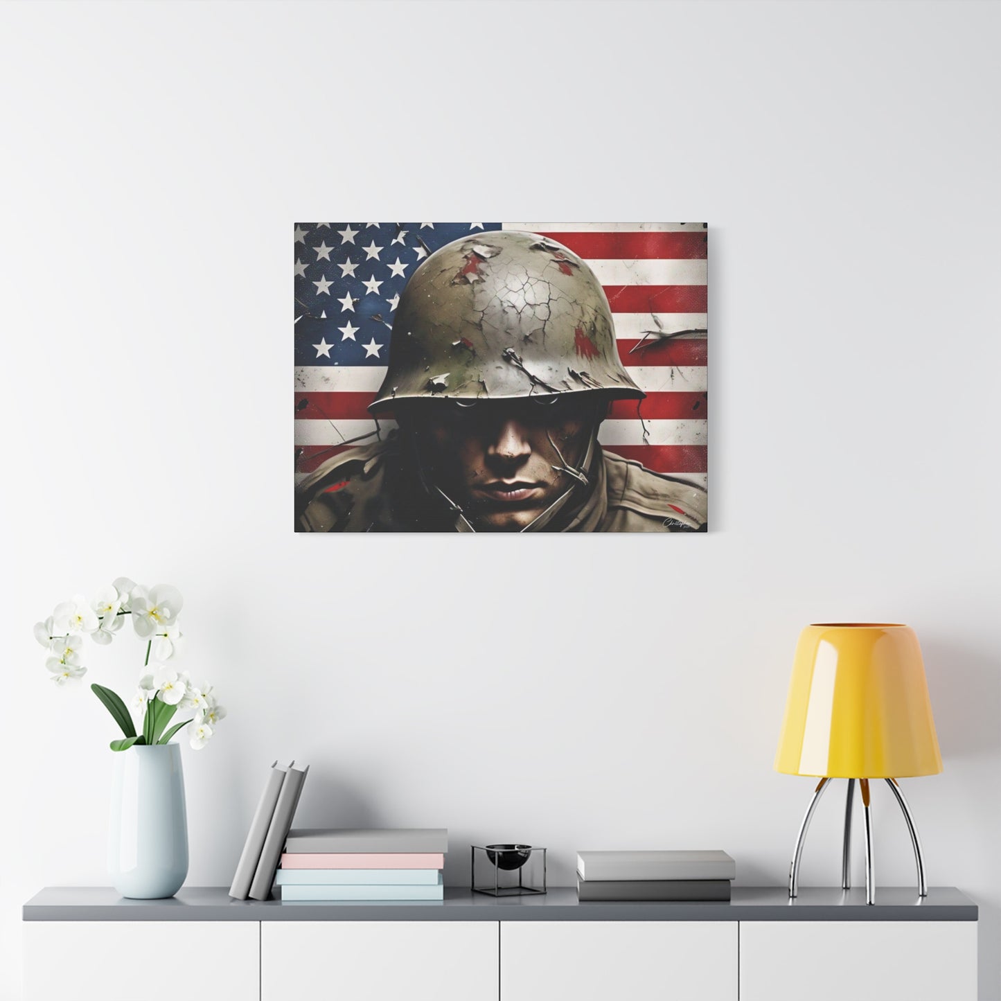Military-Themed Canvas Art, Military Canvas Print, Wall Art for Veterans, Patriotic Home Decor, Gift for Army, Military Artwork, [...]