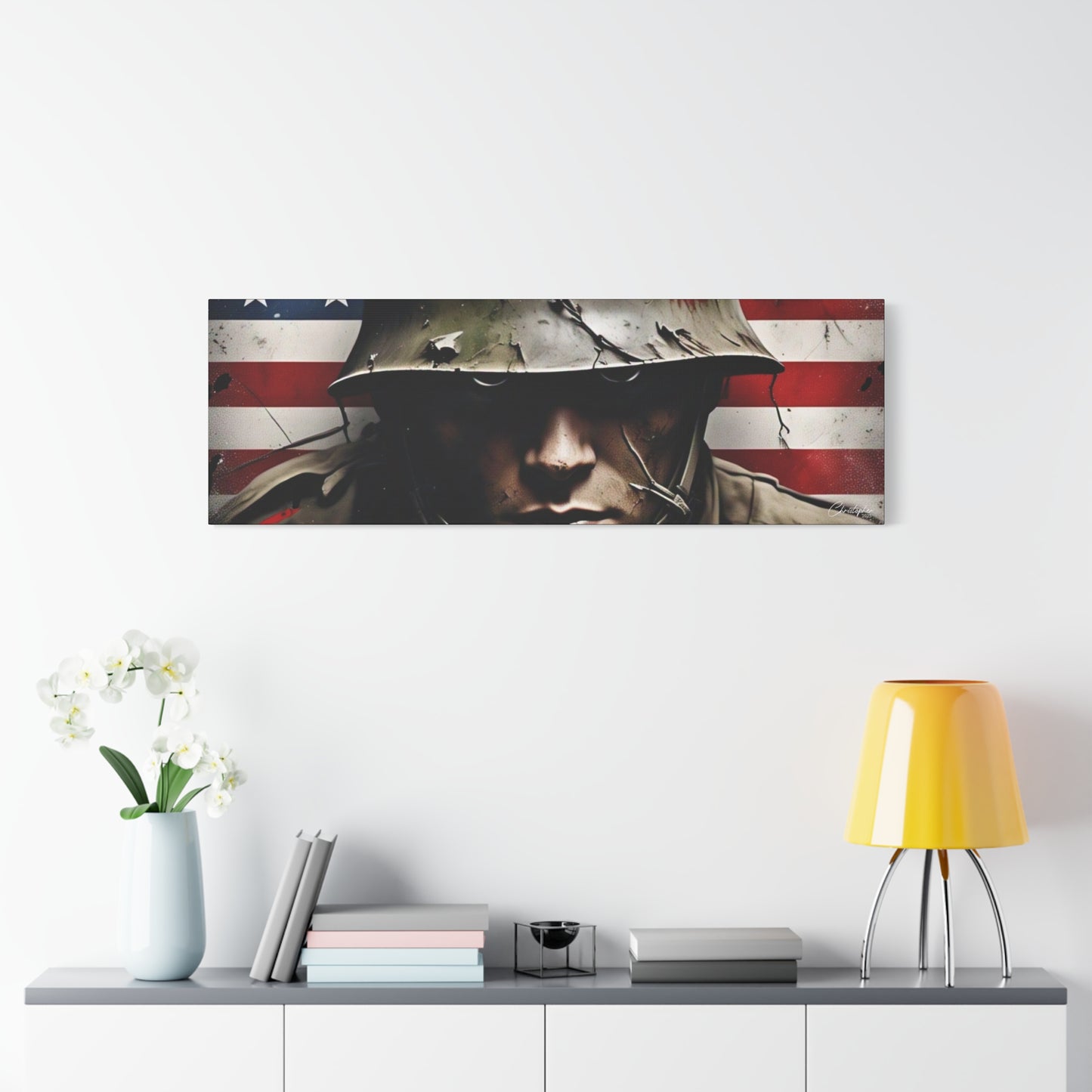 Military-Themed Canvas Art, Military Canvas Print, Wall Art for Veterans, Patriotic Home Decor, Gift for Army, Military Artwork, [...]