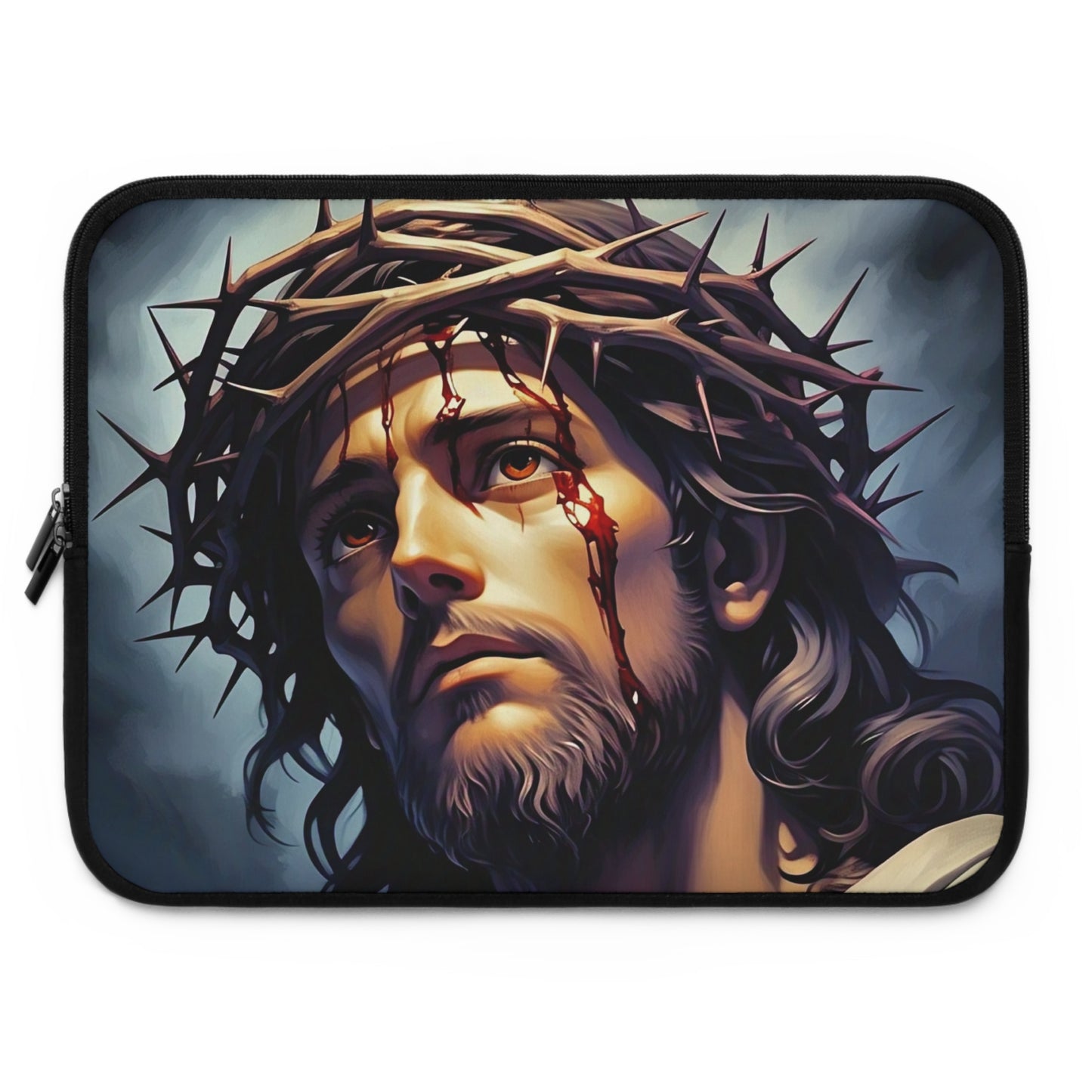 Faith-Inspired Laptop Sleeve with Jesus Design, Religious Tech Case, Christian Gift for Him/Her, Personalized Laptop Bag, Spiritual [...]