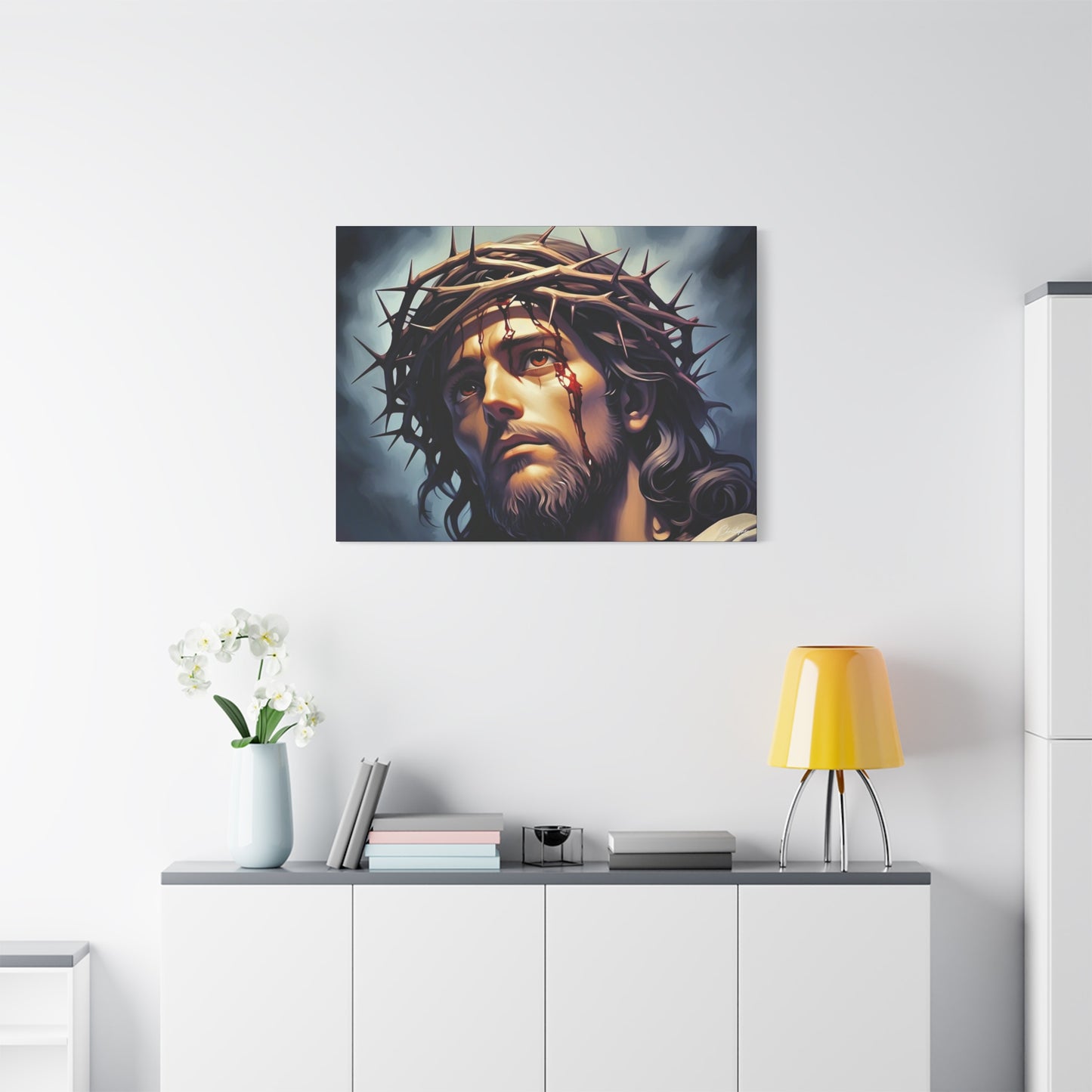 Religious Art Print Canvas, Inspirational Wall Decor, Christian Home Decor, Jesus Art, Gift for Faith-Based Celebrations