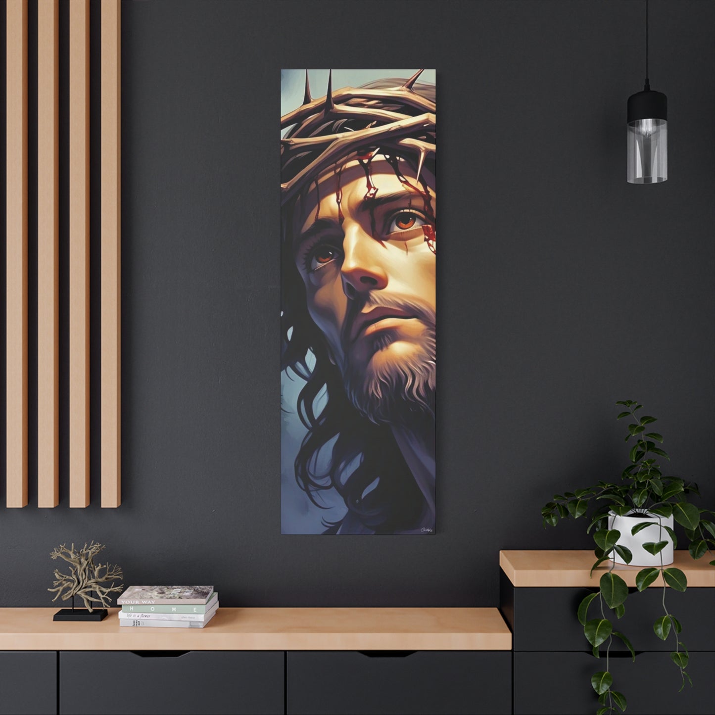 Religious Art Print Canvas, Inspirational Wall Decor, Christian Home Decor, Jesus Art, Gift for Faith-Based Celebrations