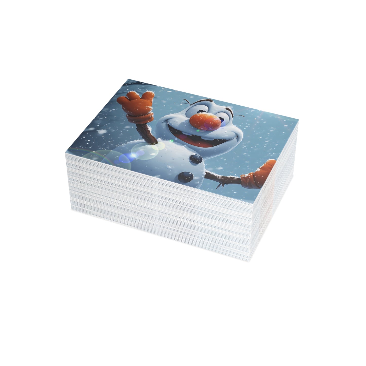 Dancing Snowman (Christmas Selfies) Postcard Bundles (envelopes included)