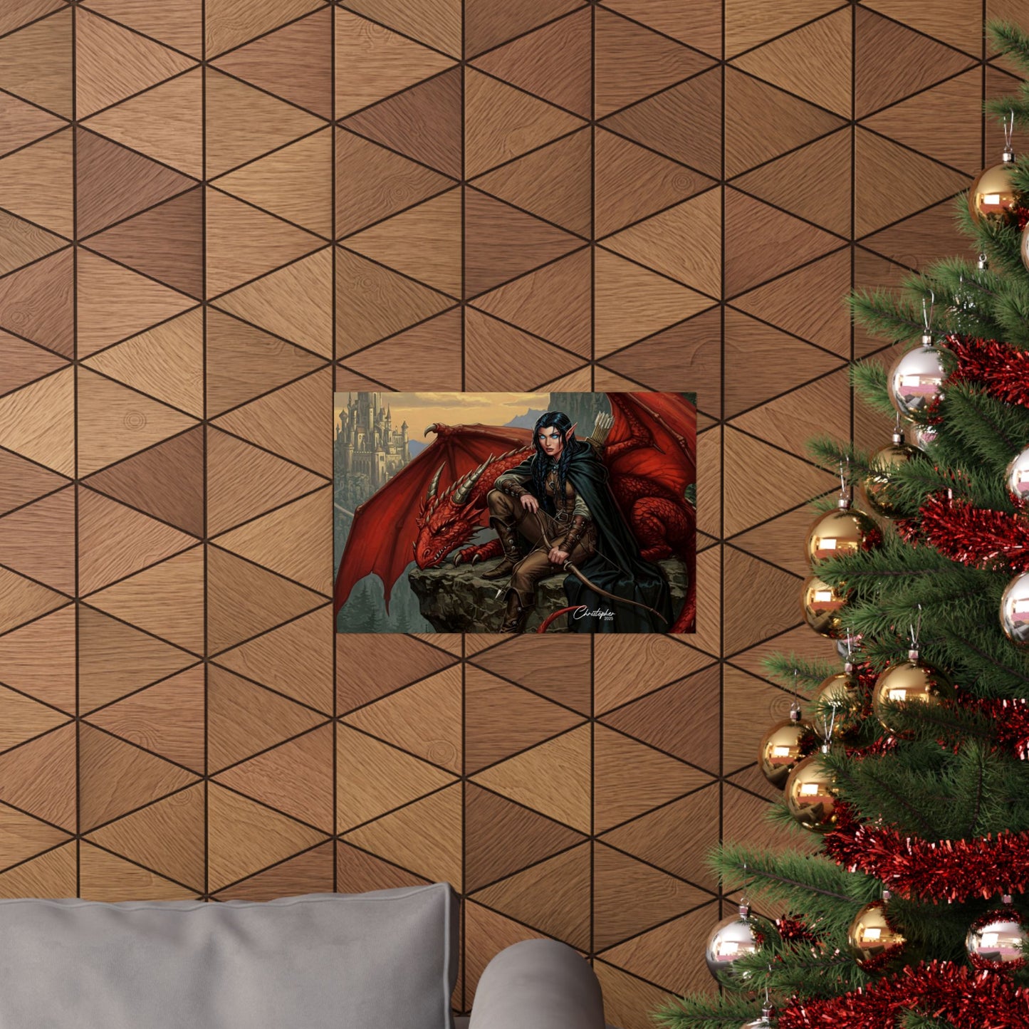 Fantasy Art Print, Wall Decor, Dragon Poster, Matte Finished Art, Gift for Fantasy Lovers, Home Decor, Fantasy Wall Art