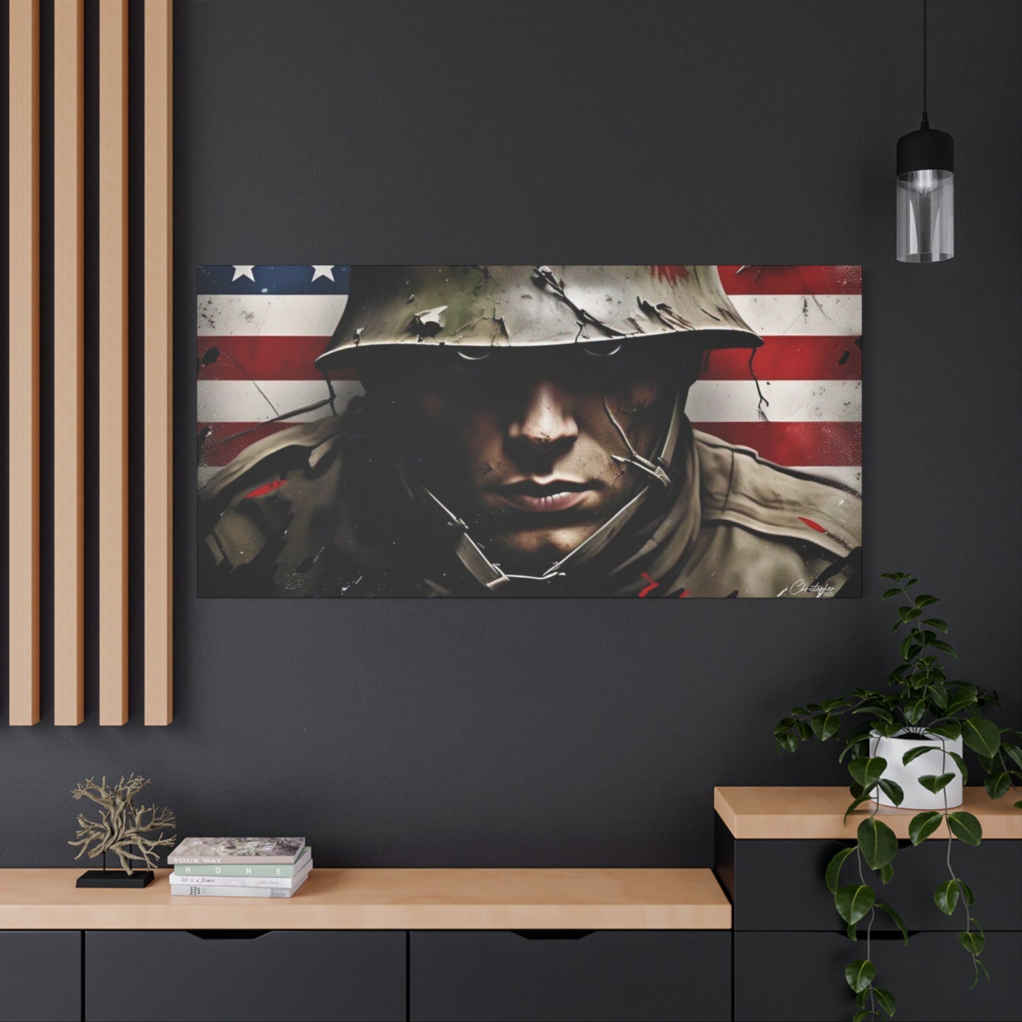 Military-Themed Canvas Art, Military Canvas Print, Wall Art for Veterans, Patriotic Home Decor, Gift for Army, Military Artwork, [...]