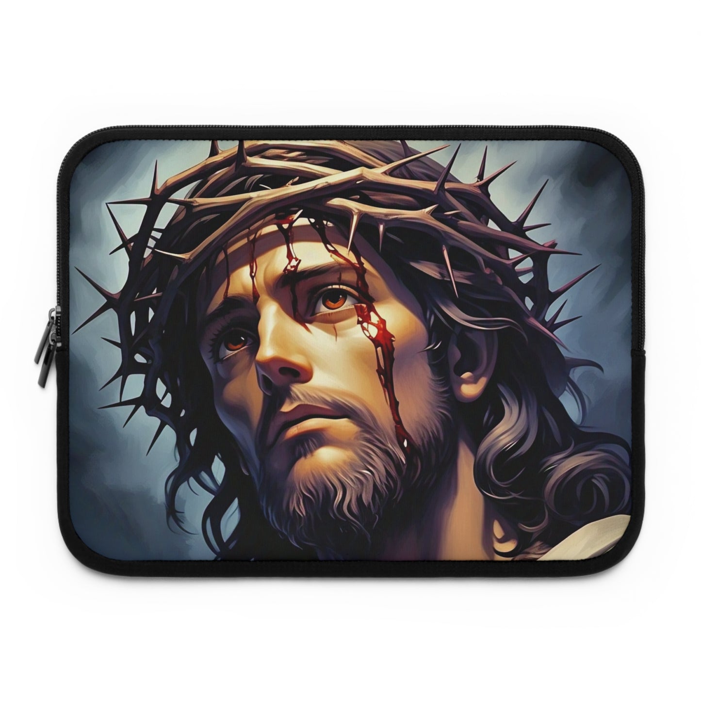 Faith-Inspired Laptop Sleeve with Jesus Design, Religious Tech Case, Christian Gift for Him/Her, Personalized Laptop Bag, Spiritual [...]