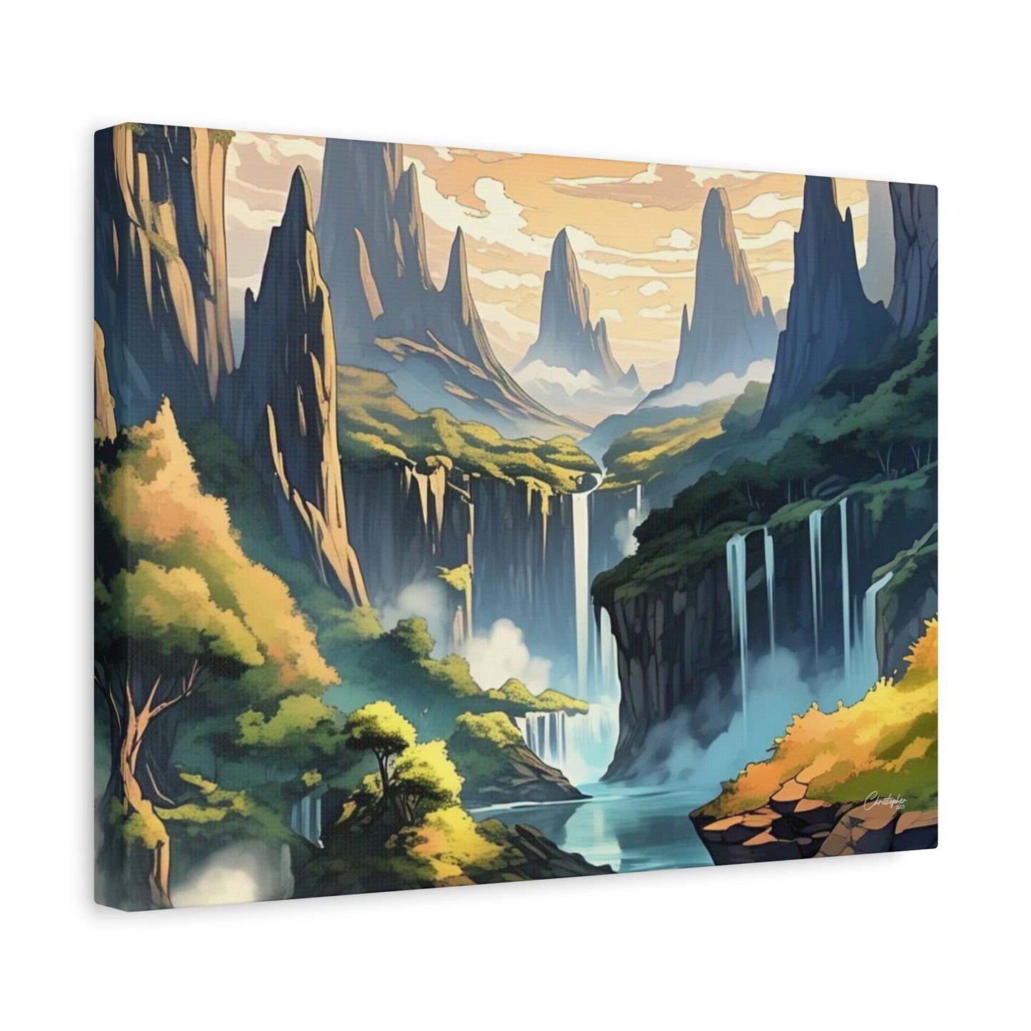 Serene Landscape Canvas Wall Art, Nature Home Decor, Tranquil Living Room Accent, Gift for Nature Lovers, Gallery Wall Piece