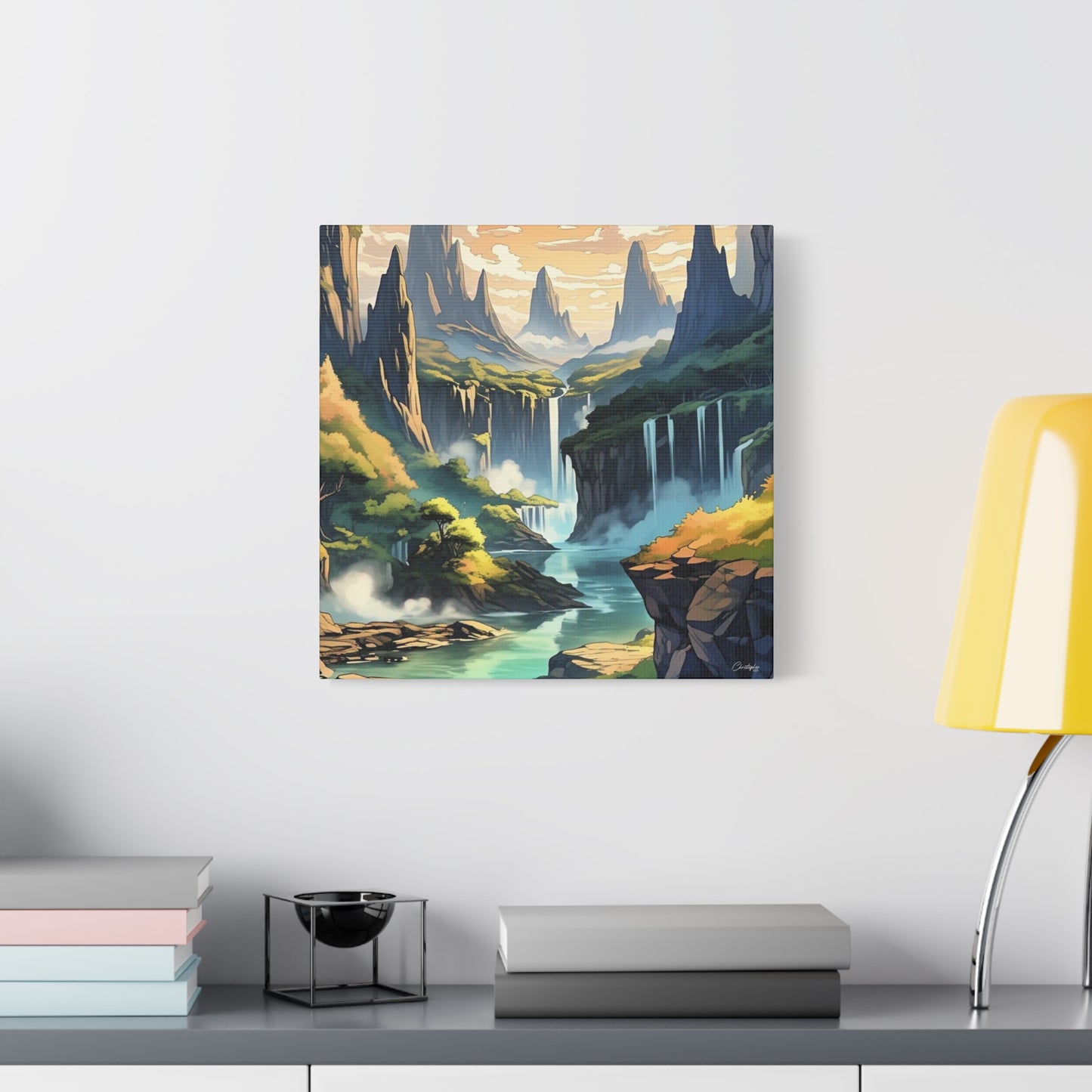 Serene Landscape Canvas Wall Art, Nature Home Decor, Tranquil Living Room Accent, Gift for Nature Lovers, Gallery Wall Piece