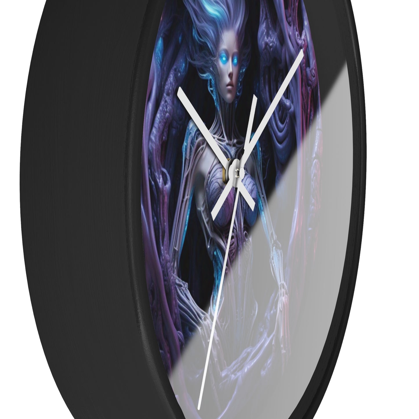 Mystical Fantasy Wall Clock, Unique Home Decor, Gothic Timepiece for Dreamers, Gift for Nerds, Spooky Occasions