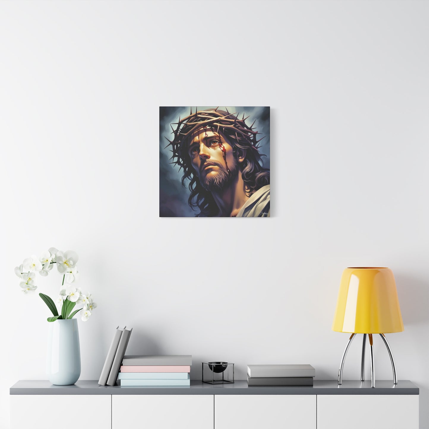 Religious Art Print Canvas, Inspirational Wall Decor, Christian Home Decor, Jesus Art, Gift for Faith-Based Celebrations