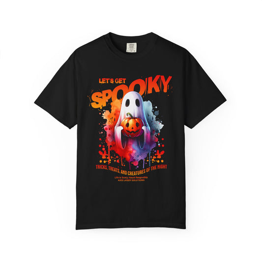 Spooky Halloween T-Shirt - Let's Get Spooky, Unisex Tee, Halloween Costume, Festive Apparel, Trick or Treat Shirt, Graphic Tee
